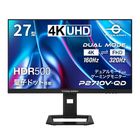 TITAN ARMY 27インチ 量子ドット HDR500相当 4K@160Hz デュアルモード対応 FHD@320Hz ゲーミングモニター P2710V-QD (FAST IPS｜HDMI 2.1｜DP 1.4｜PS5 VRR対応｜ゲームプレイ支援機能 Game+｜PIP/PBP｜KVM機能｜上下昇降/ピボット/スイーベル対応)
