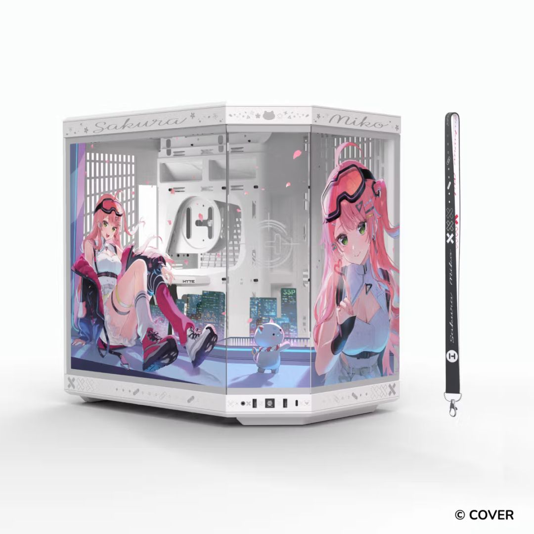 HYTE ホロライブ所属「さくらみこ」限定コラボレーション PCケース ホワイト HYTE Y70 Sakura Miko White【 予約期間 5/15(金) 12:00 ～ 6/30(火) 23:59 】