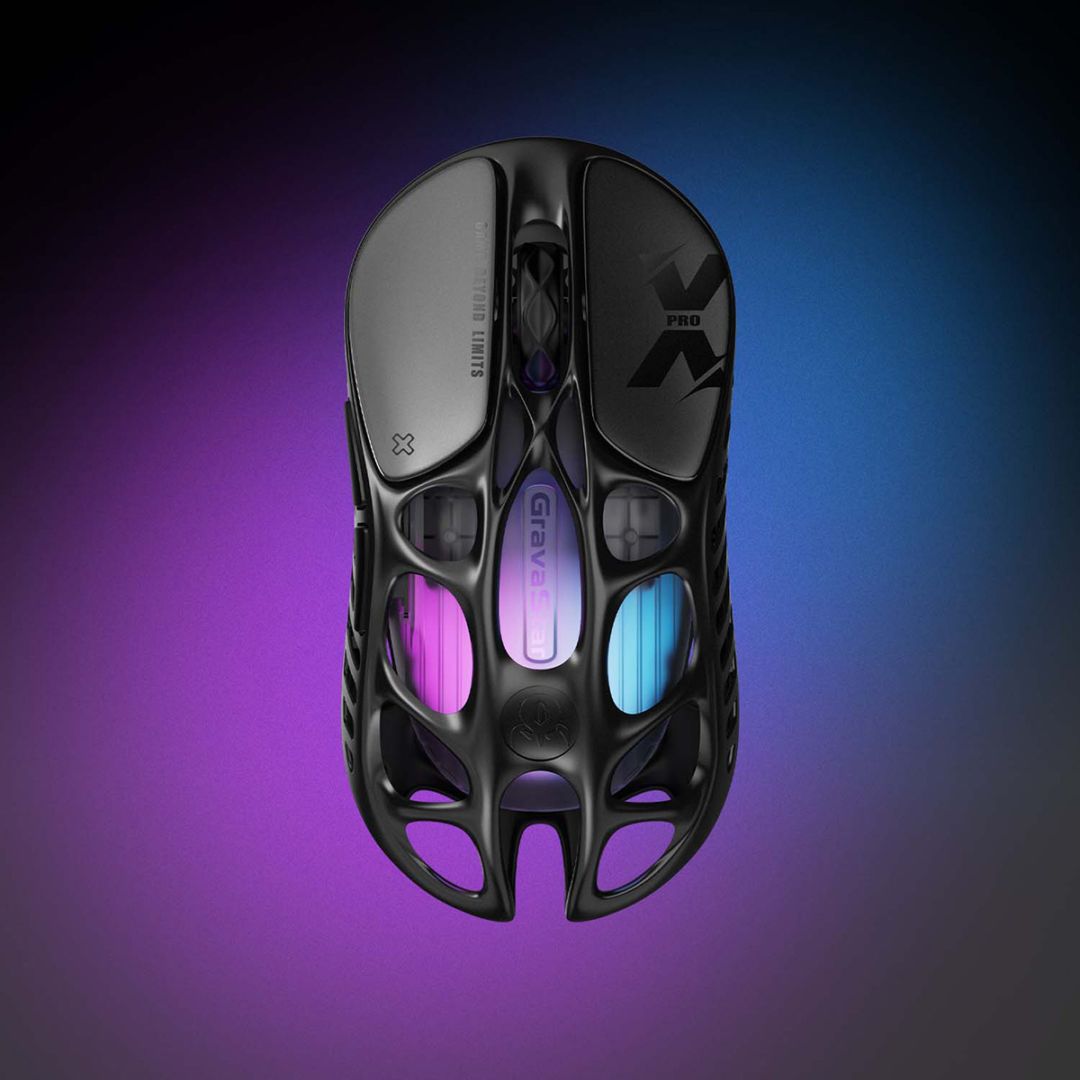 GravaStar Mercury X Pro 8K ワイヤレスゲーミングマウス【ギャラクシーブラック】GravaStar Mercury XPro Wireless Gaming Mouse+8K Dongle Galaxy Black [GS X PRO_BLK]