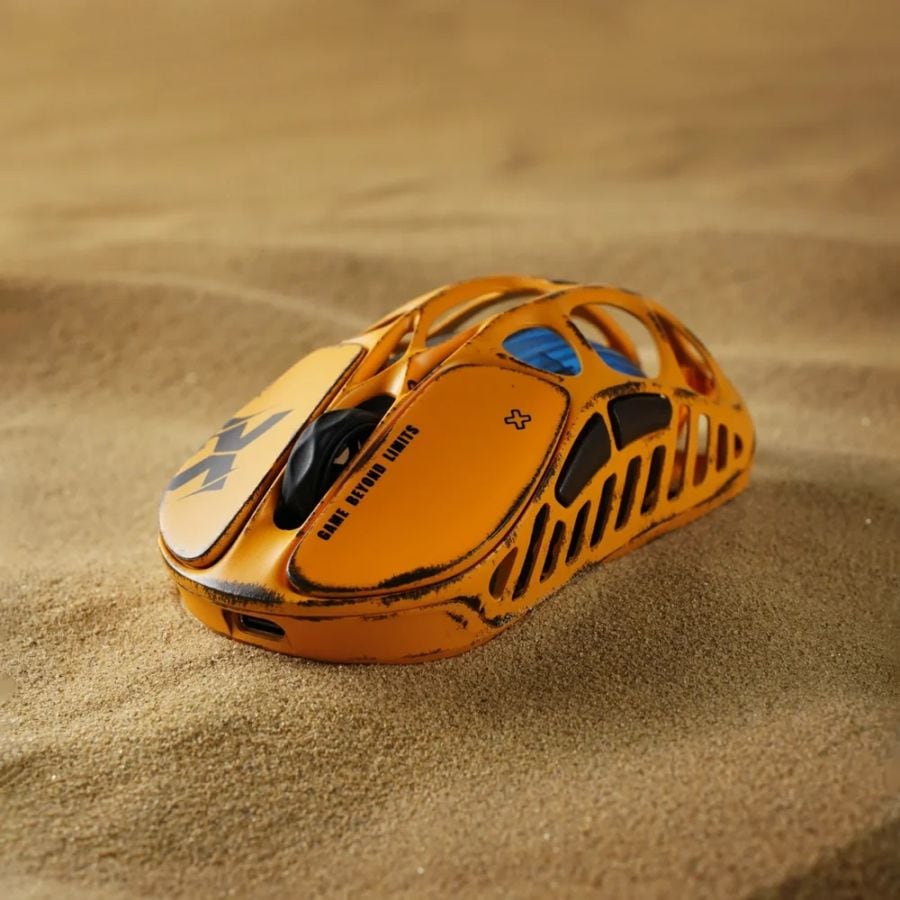 GravaStar Mercury X Pro 8K ワイヤレスゲーミングマウス【バトルウォーンイエロー】GravaStar Mercury XPro Wireless Gaming Mouse+8K Dongle__Special Edition Battle-Worn Yellow [GS X PRO_YLW]