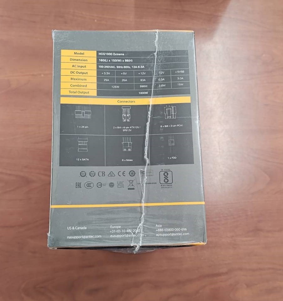 K1127-12 ANTEC HCG1000W 電源　ジャンク