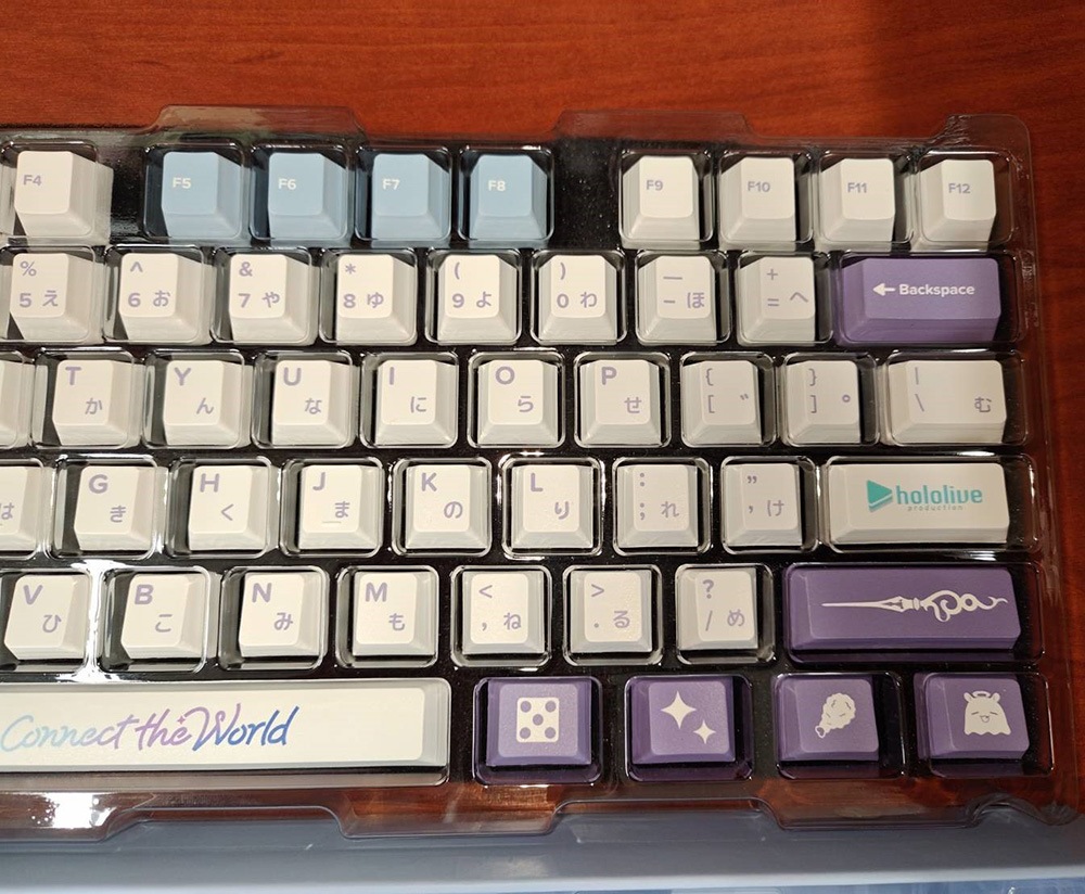 L0529-10 hololive English - Connect the World - Keycap Set & Desk Pad ジャンク