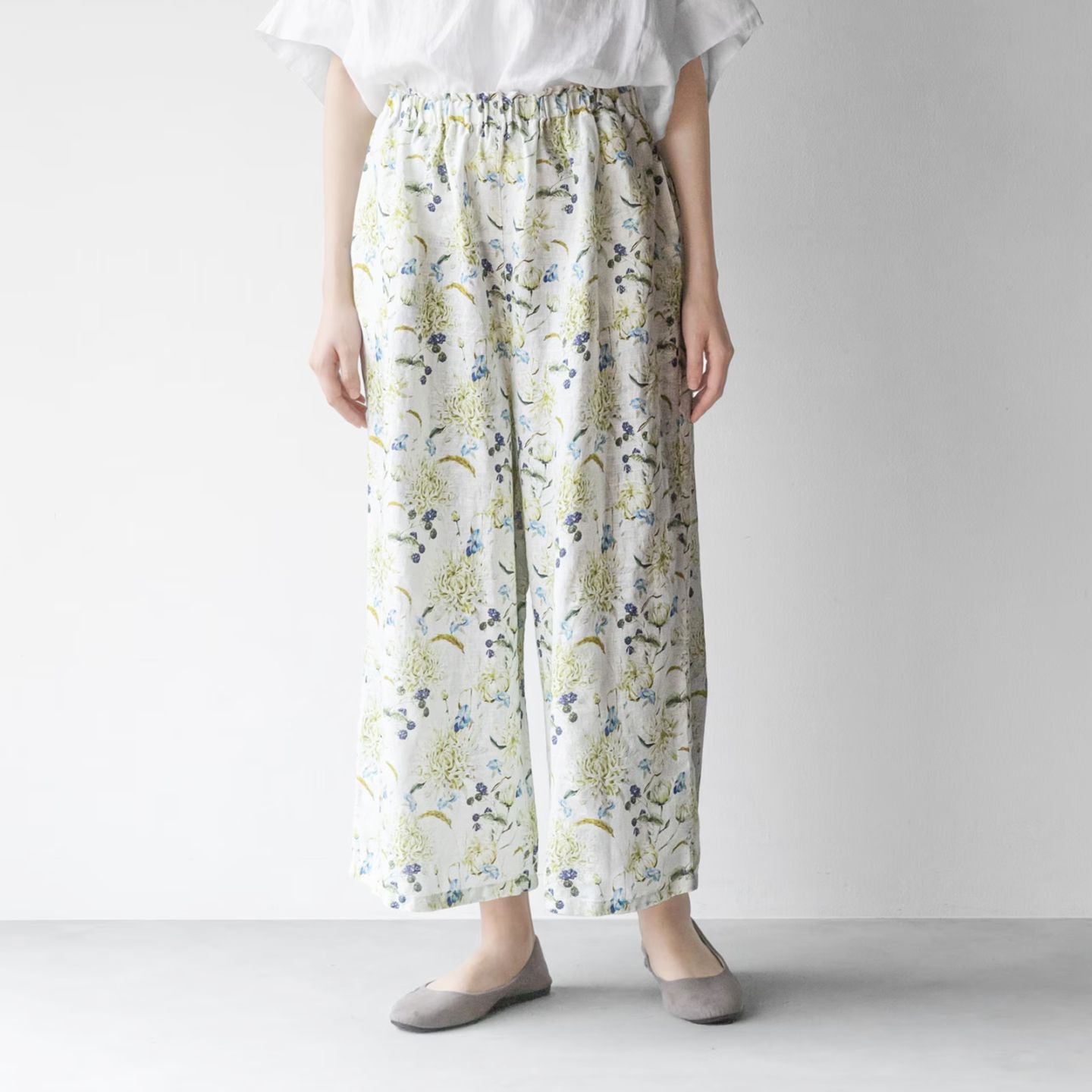 H13　ワイドパンツ _ フロレゾン クロリス