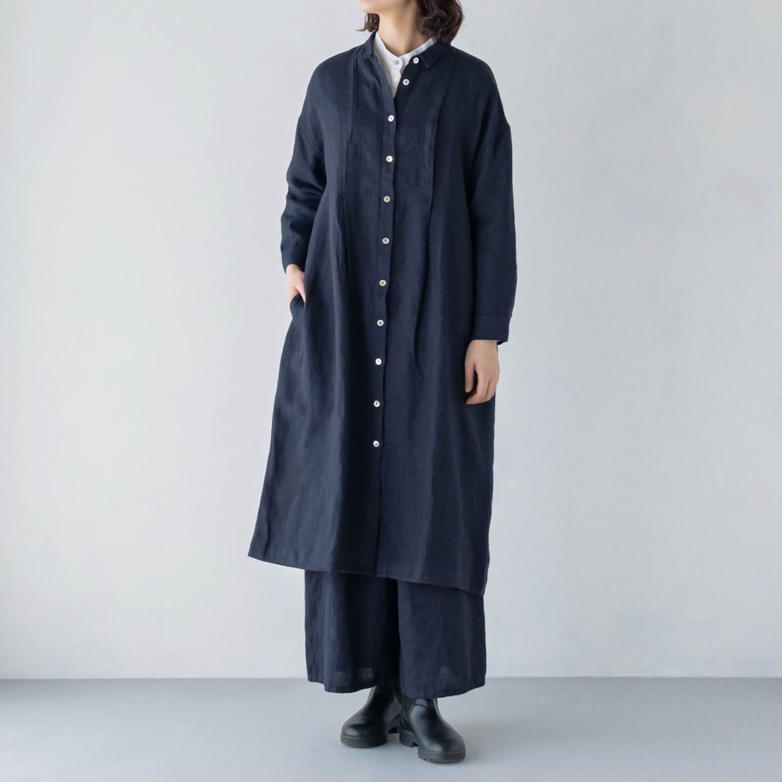 E41-7　タックワンピース _ エクリプス _ [受注生産]