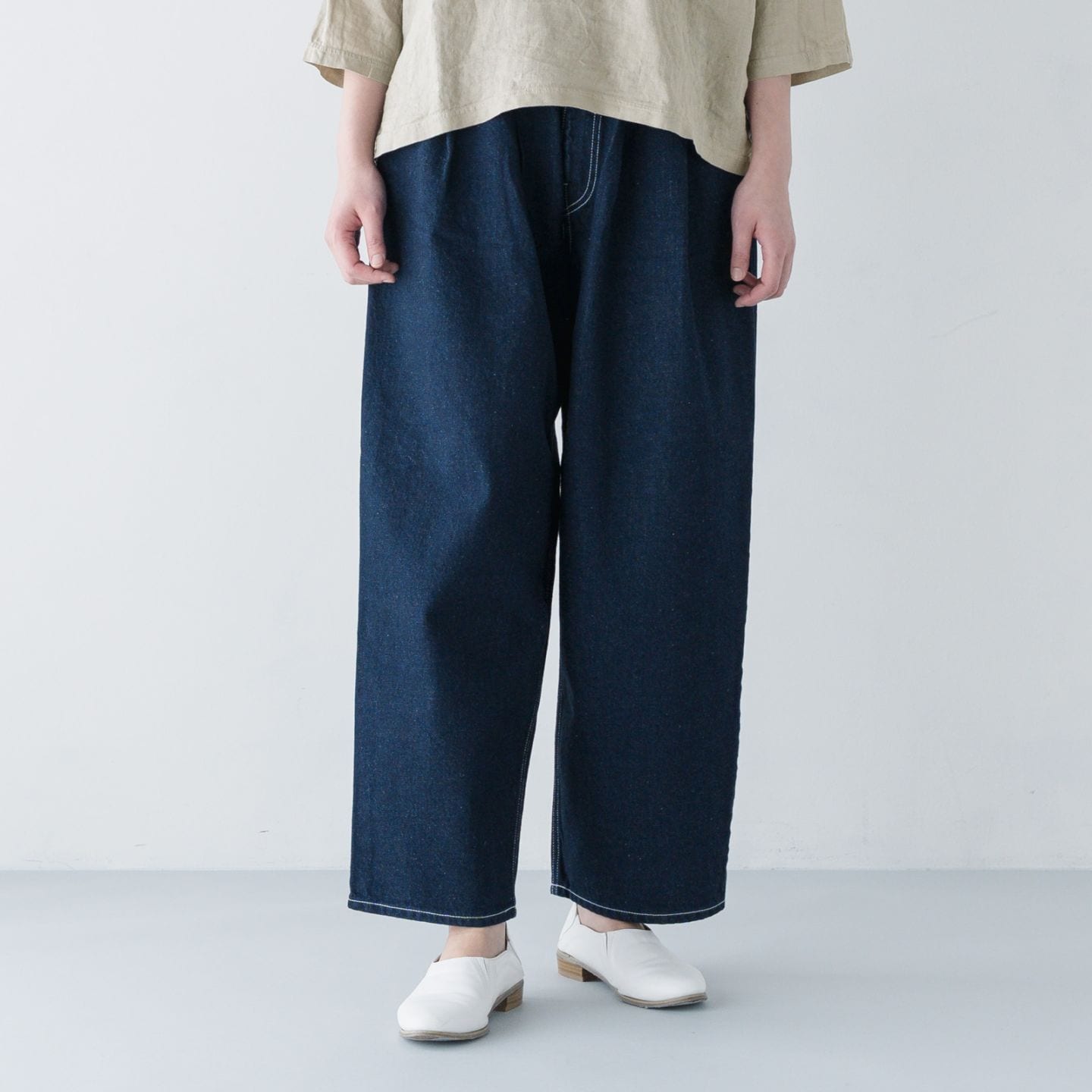 ARTE POVERA _ デニム 2タックパンツ _ ダーク