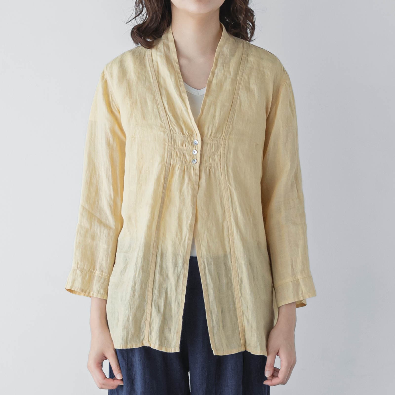 T　長袖ブラウス _ ライムライト