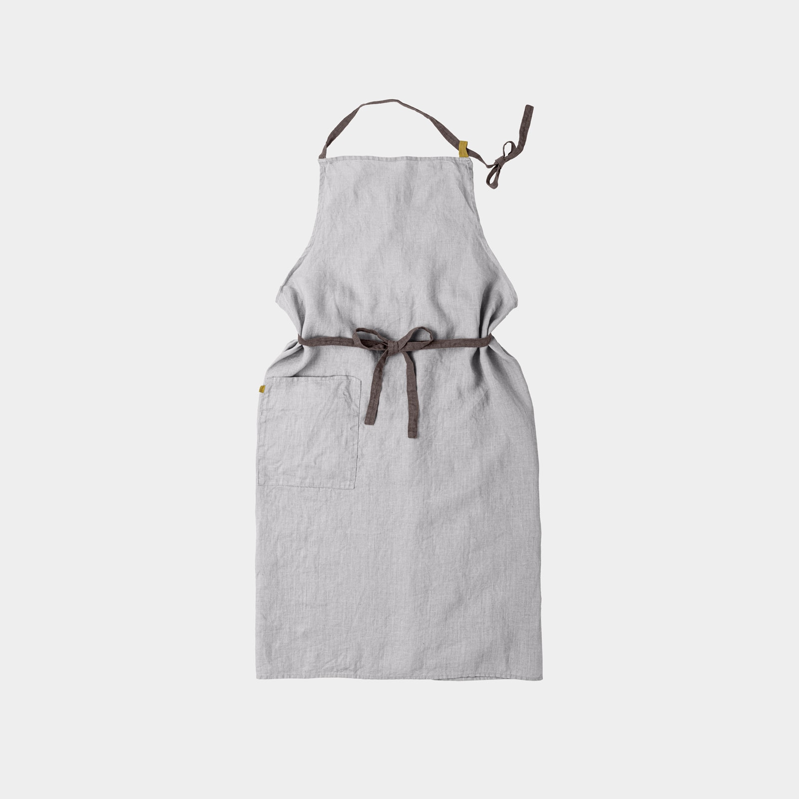 【期間限定 刺繍無料】 _ フルエプロン マノン _ ソフトグレイ