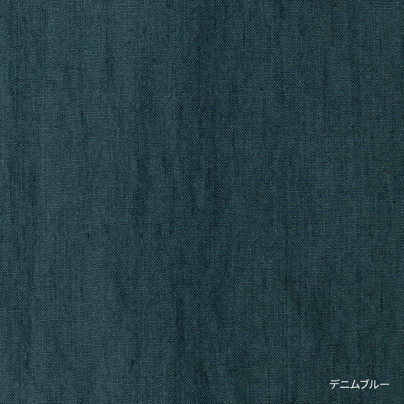 E53-6 ノーカラーブラウス _ デニムブルー