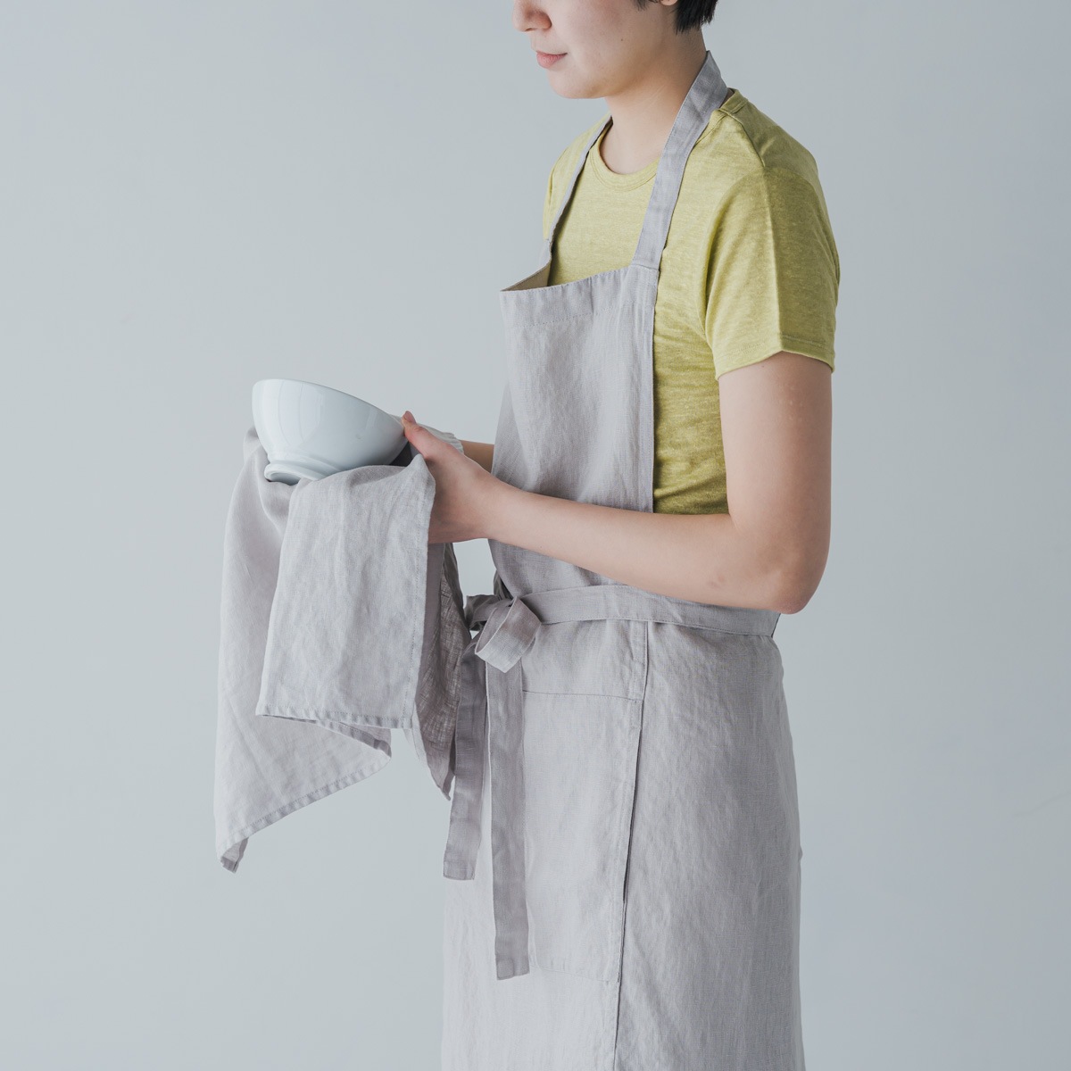 SONORO _ リネン マルチクロス _ ライトグレイ