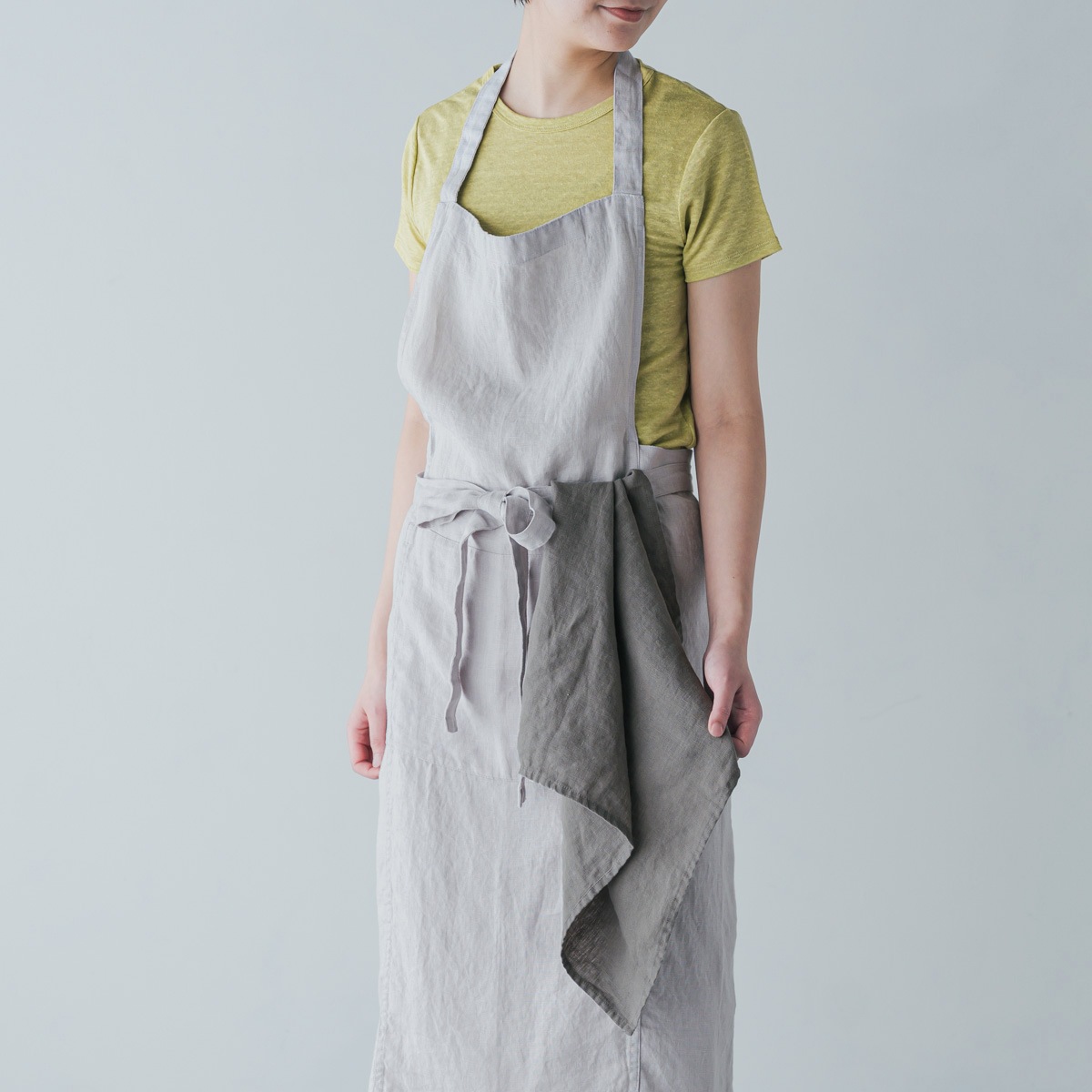 SONORO _ リネン マルチクロス _ ダークグレイ