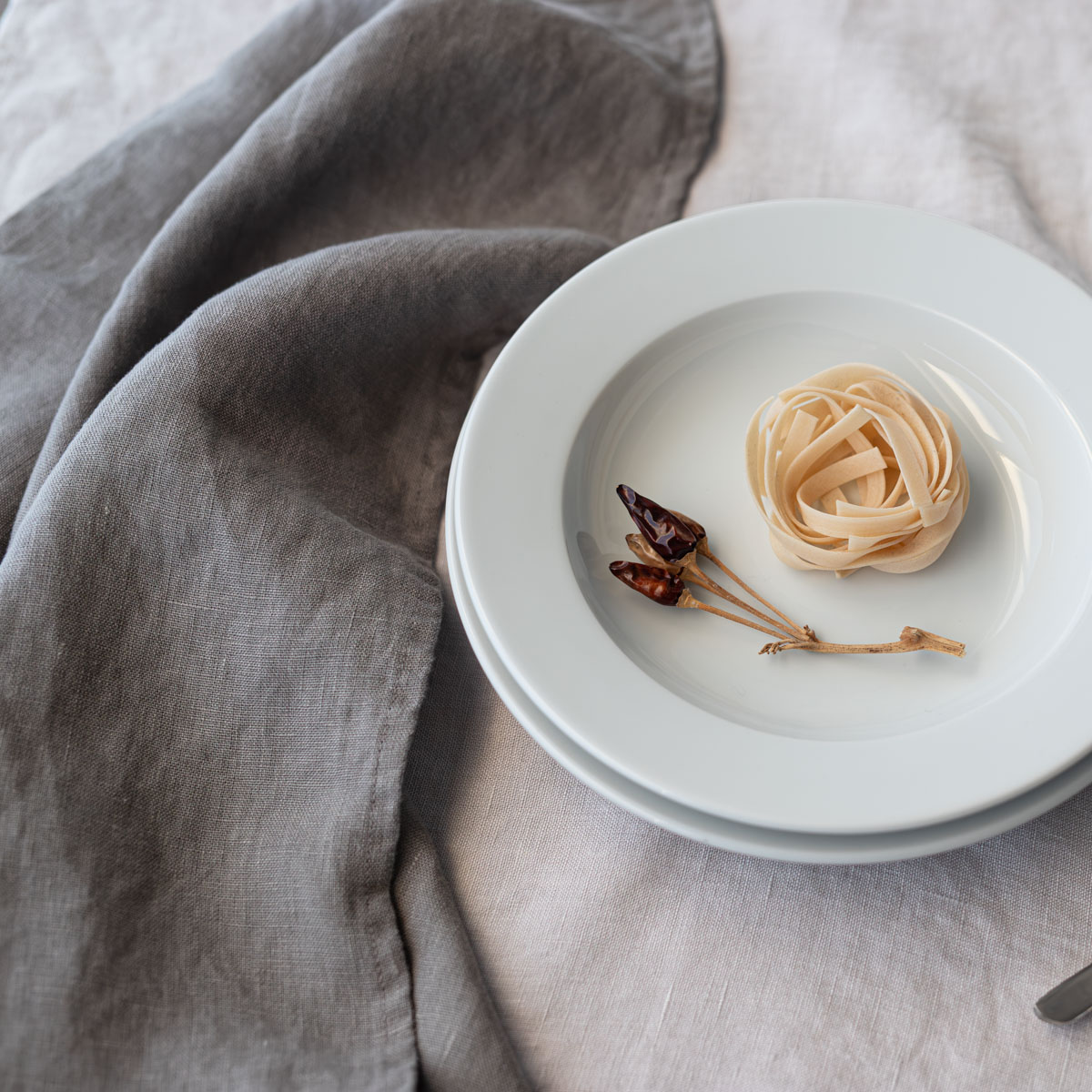 SONORO _ リネン マルチクロス _ ダークグレイ