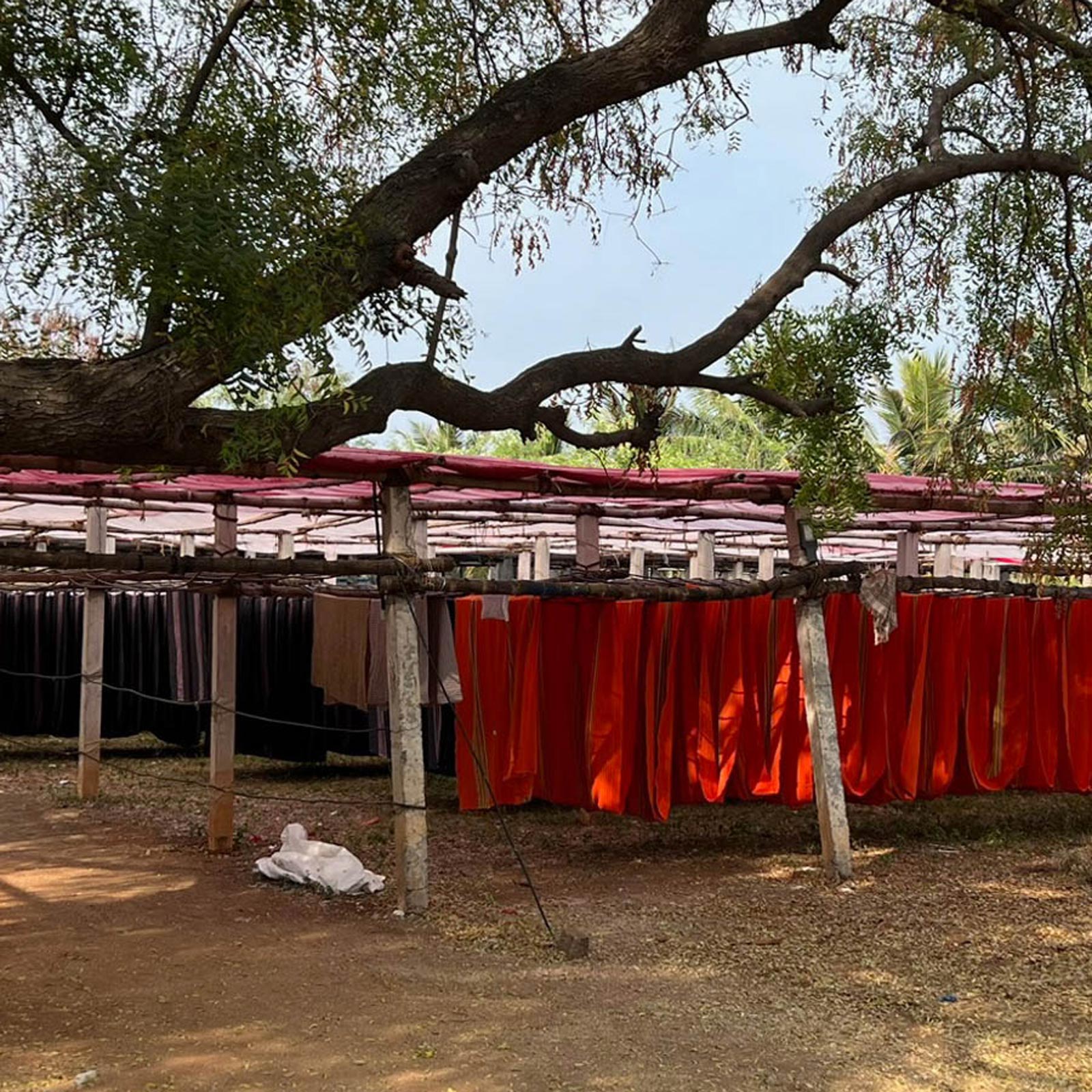 SONORO _ リネン マルチクロス _ ダークグレイ