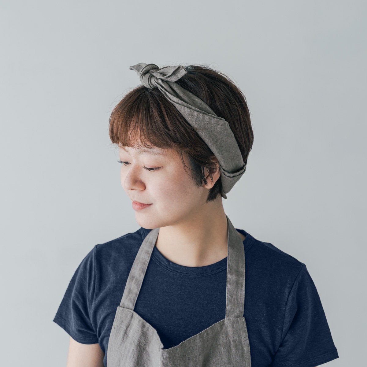 SONORO _ リネン マルチクロス _ ダークグレイ