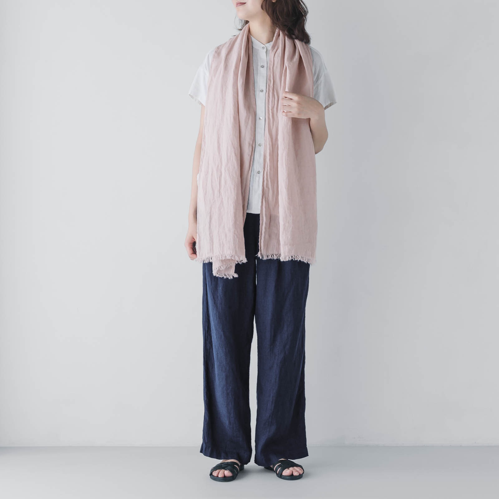 【5月中旬入荷予定】 _ ショール ペールピンク
