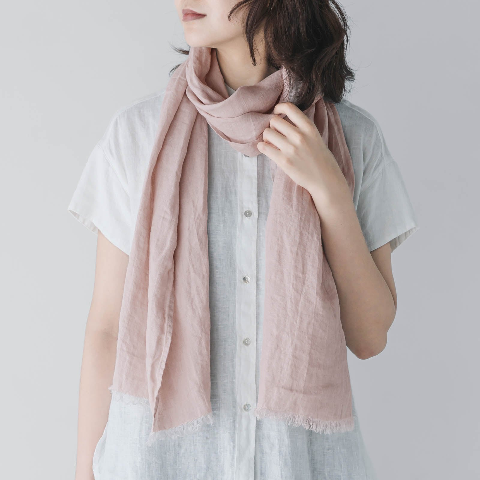 【5月中旬入荷予定】 _ ショール ペールピンク