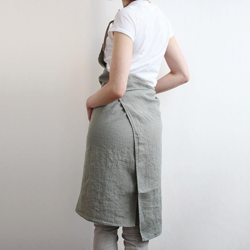 フルエプロン ミラ エルムグリーン ストロー Lino E Lina Online Shop