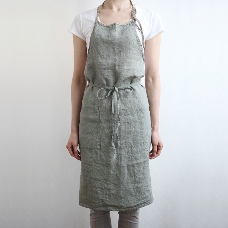 フルエプロン ミラ エルムグリーン ストロー Lino E Lina Online Shop