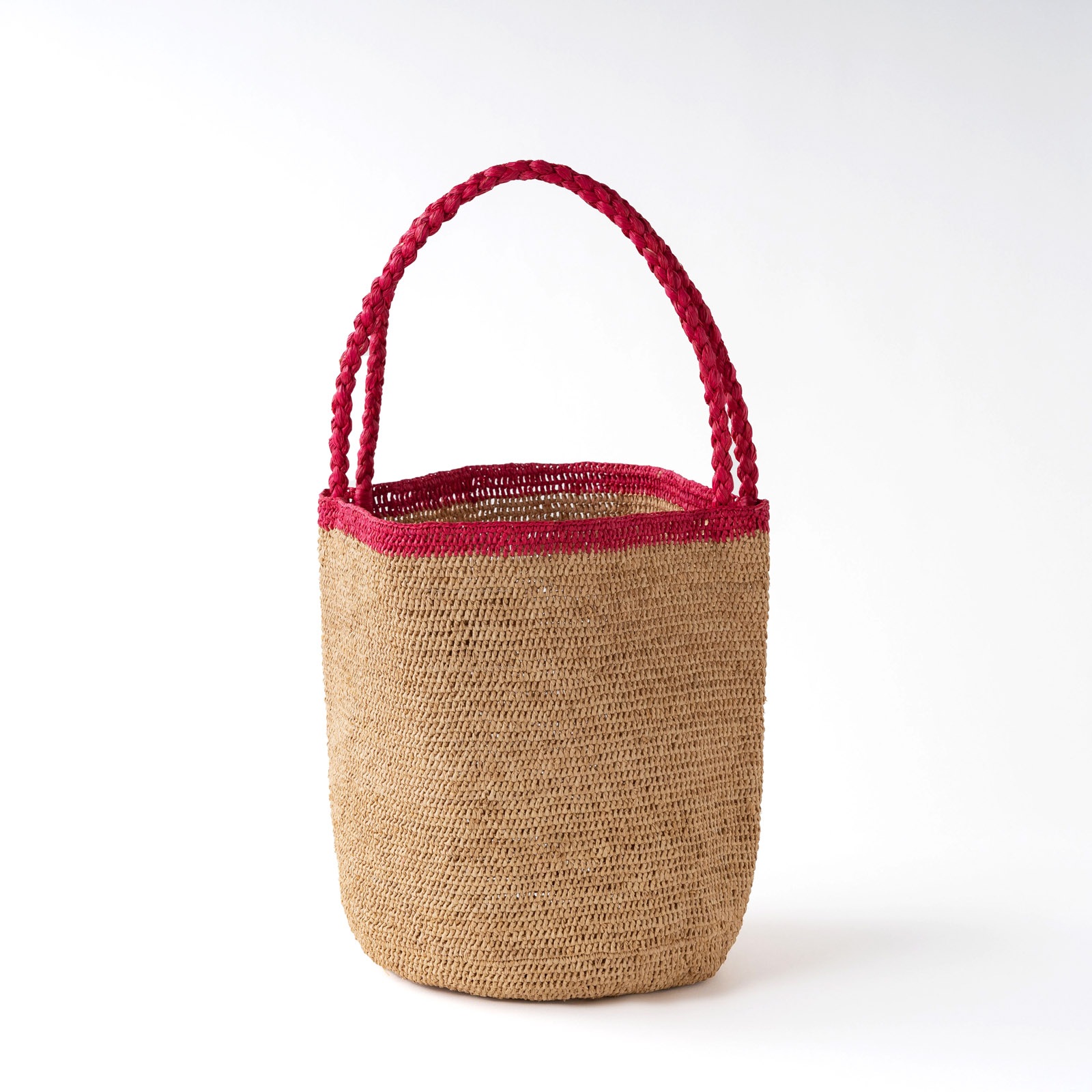 made in mada 【24SS】MOUMOUNEバイカラー ラフィアバッグ MADE IN MADA / MOUMOUNE ラフィアバッグ | Zakka so-la