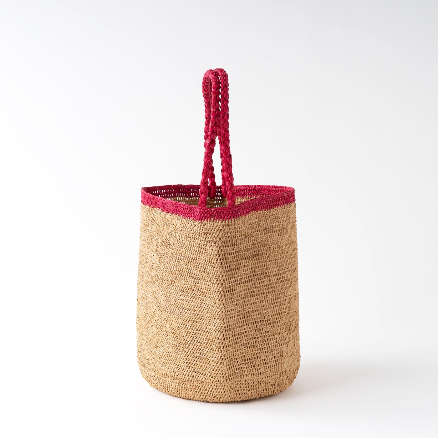 MOUMOUNE ラフィアバッグ Tea & Red