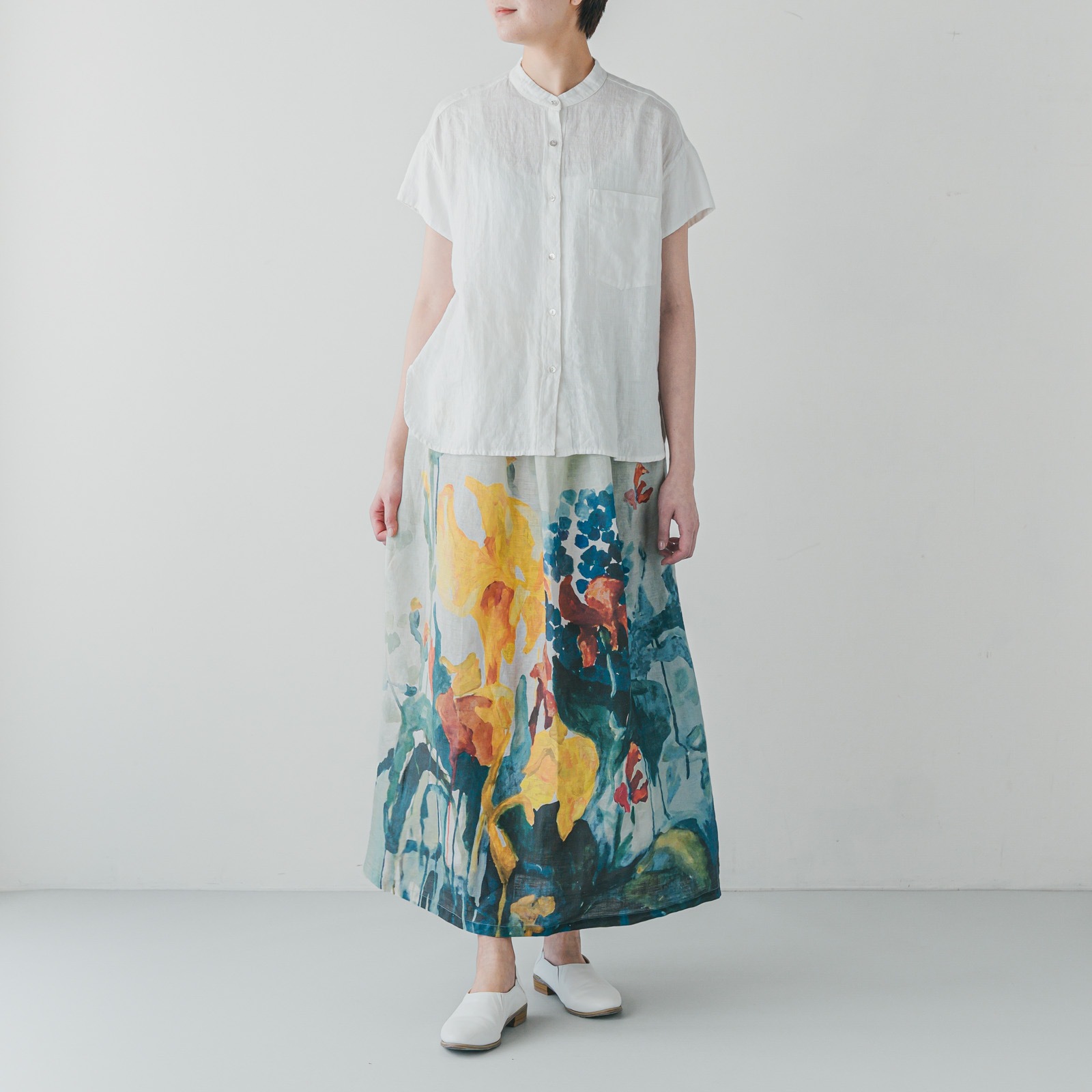 【6月下旬入荷予定】 _ M1-1　スカート _ フロレゾン アイリス