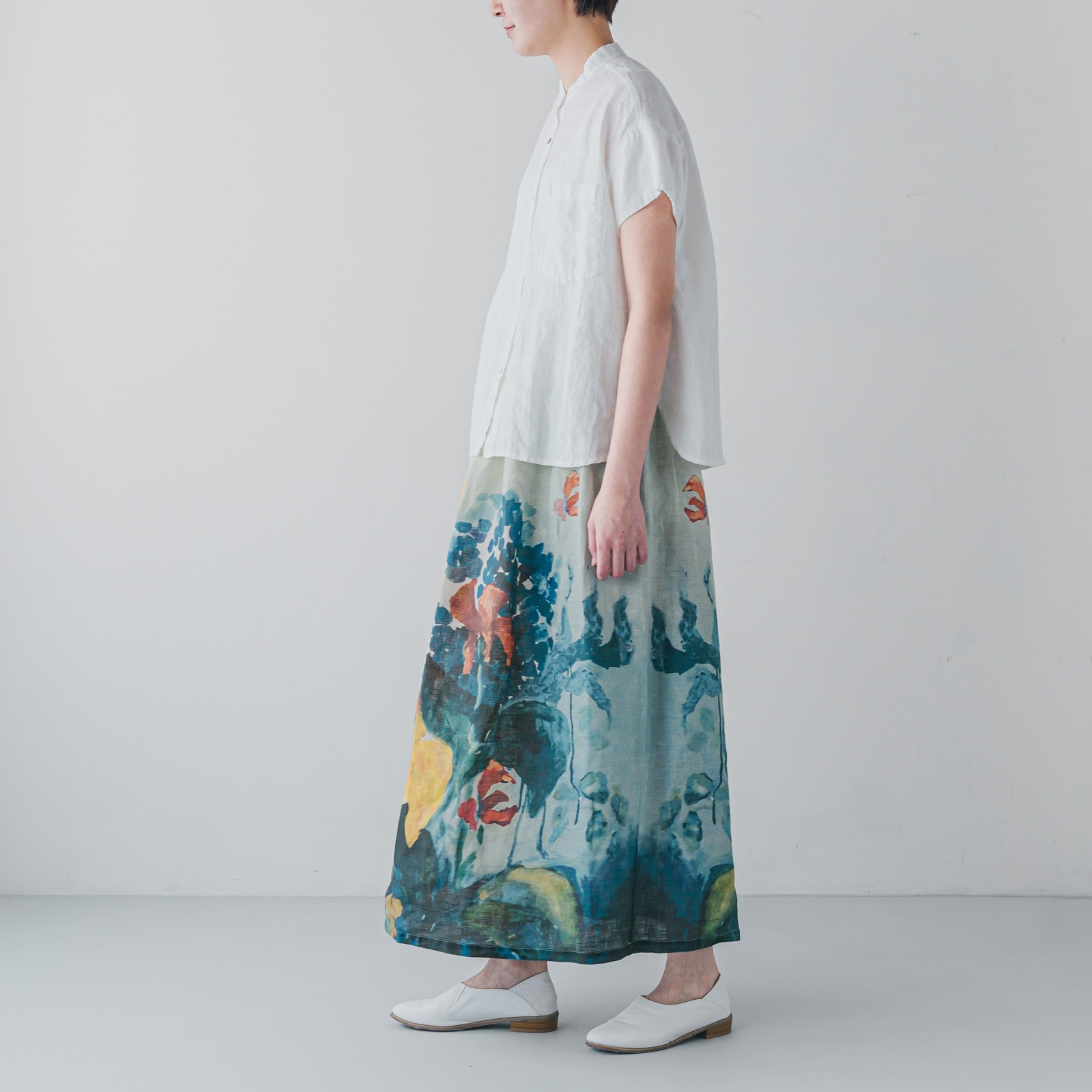 【6月下旬入荷予定】 _ M1-1　スカート _ フロレゾン アイリス