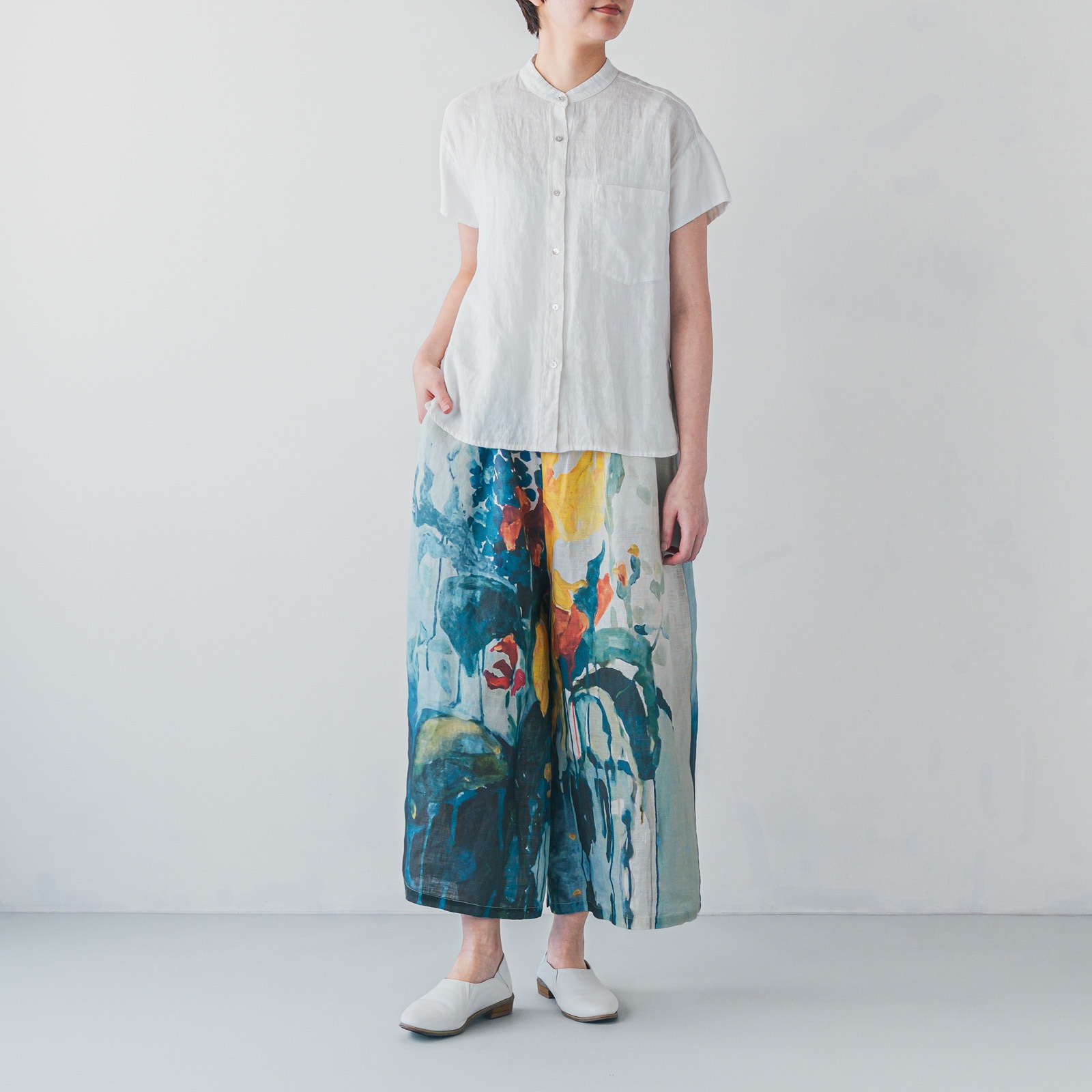 H13　ワイドパンツ _ フロレゾン アイリス