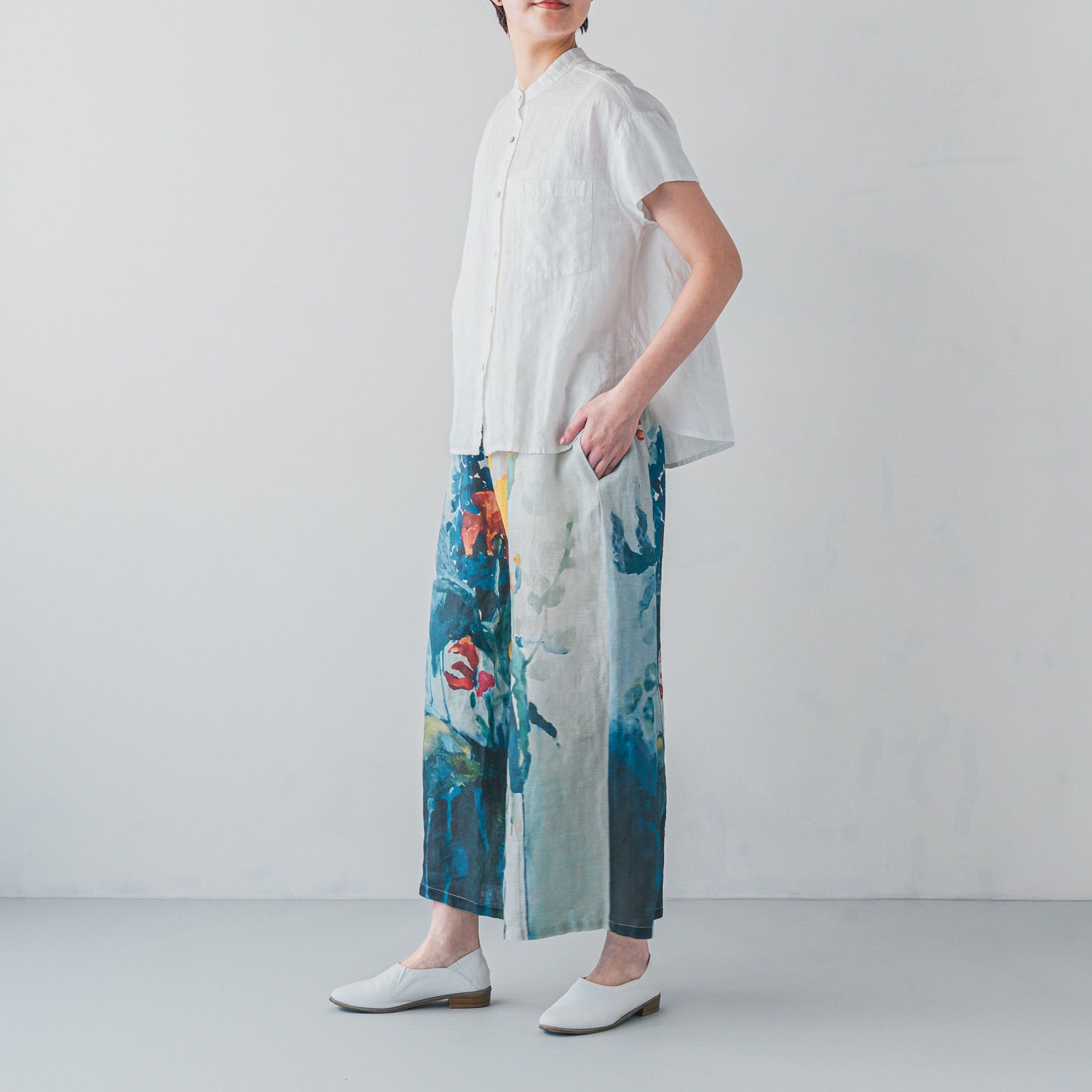 H13　ワイドパンツ _ フロレゾン アイリス