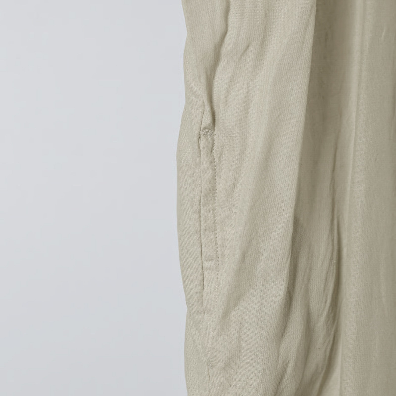 ARTE POVERA _ リネン&コットン ボートネックロングワンピース ネンドグレー