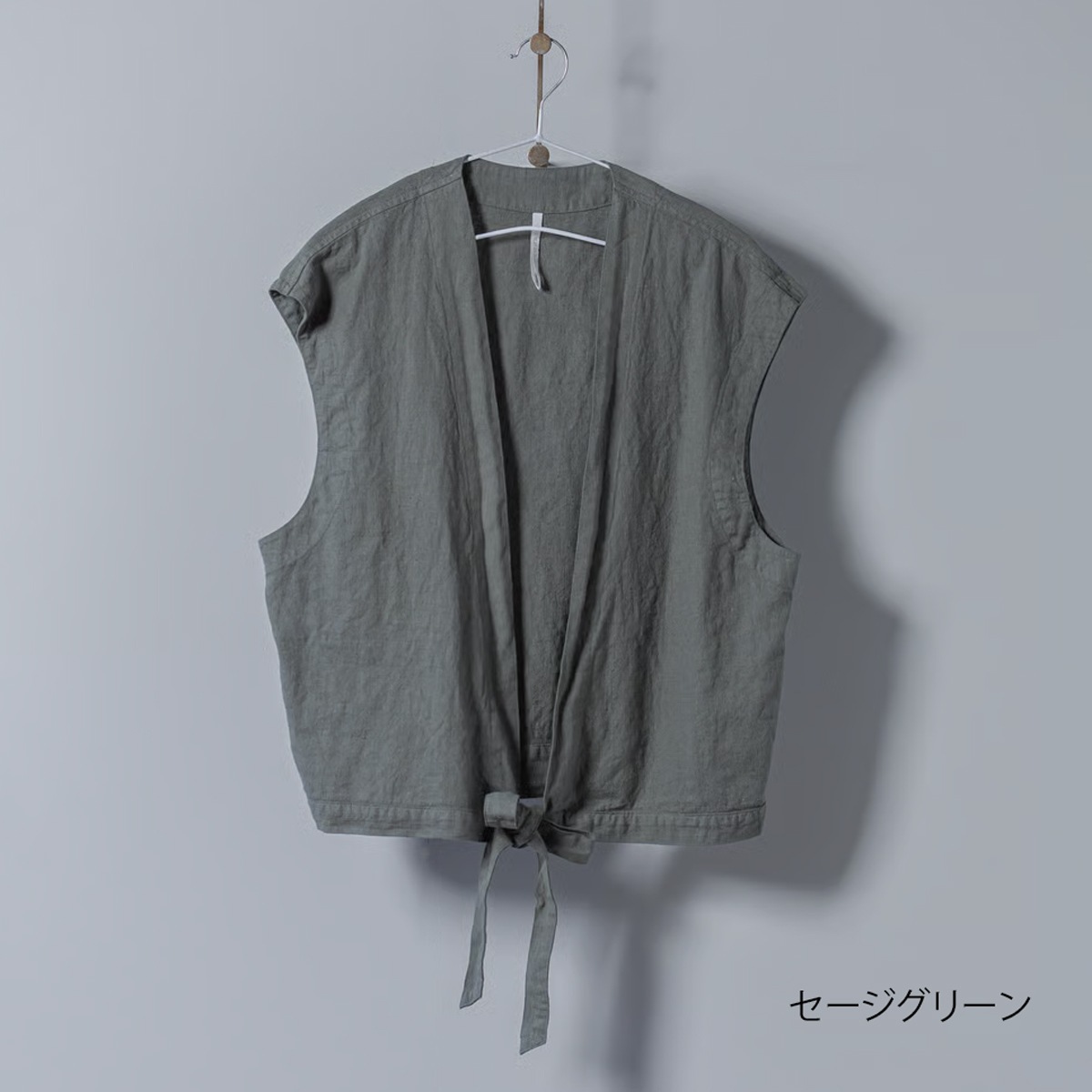コットンリネン染め _ ボレロジレ _ キャメル