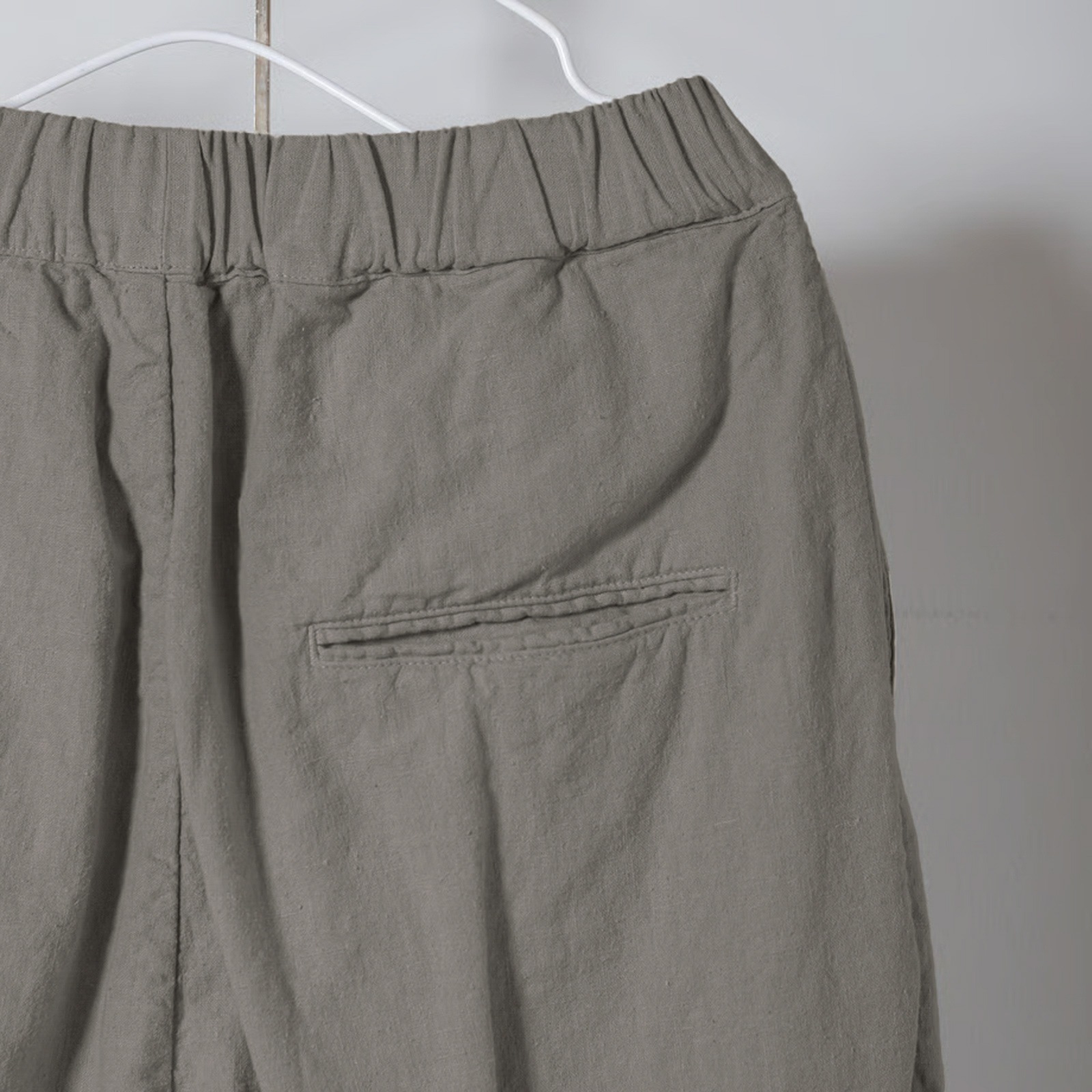 ARTE POVERA _ リネン&コットン  2タックイージーパンツ ネンドグレー