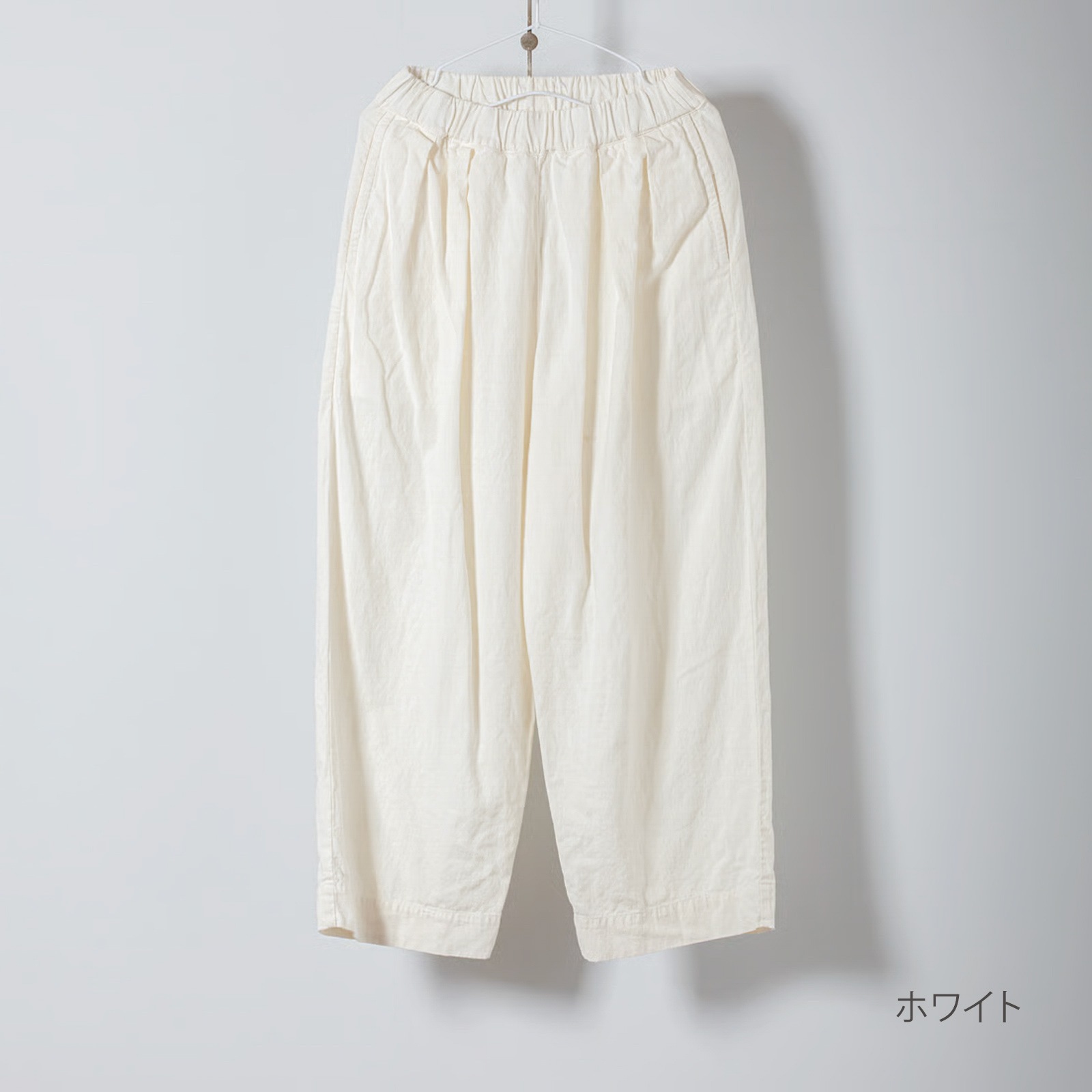 ARTE POVERA _ リネン&コットン  2タックイージーパンツ ネンドグレー