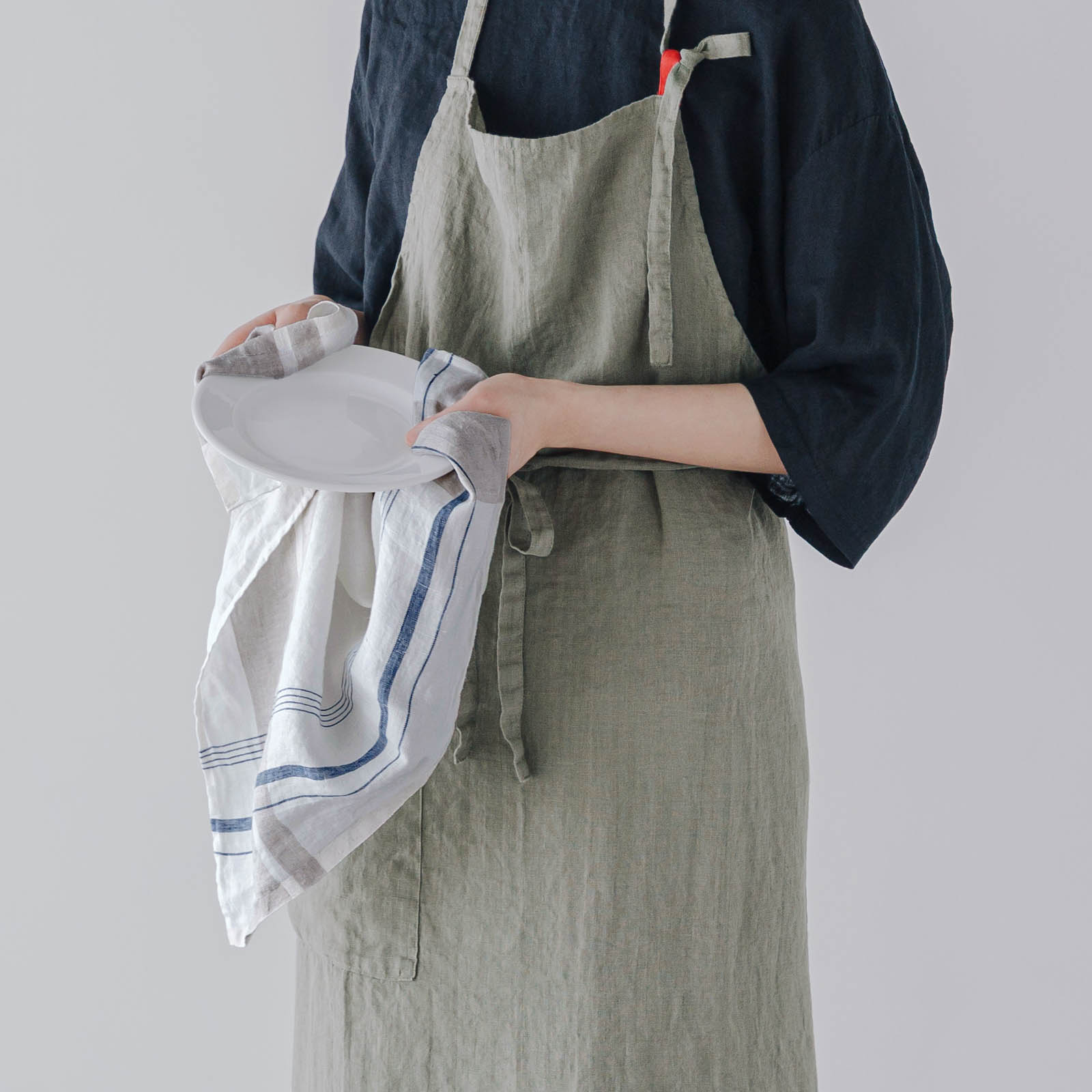 フルエプロン マノン エルムグリーン Lino E Lina Online Shop