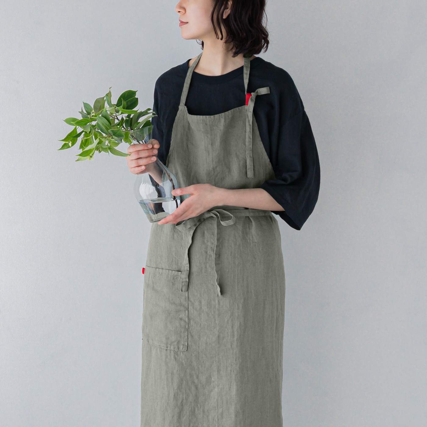 フルエプロン マノン エルムグリーン Lino E Lina Online Shop