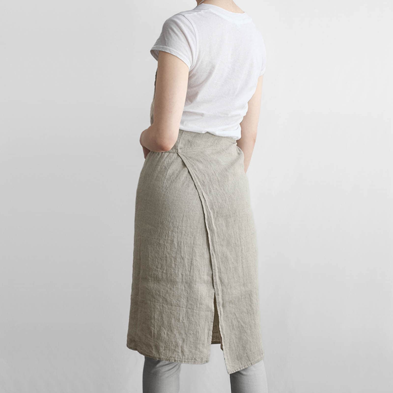 【8月上旬入荷予定】 _ フルエプロン サビーヌ _ フラックス