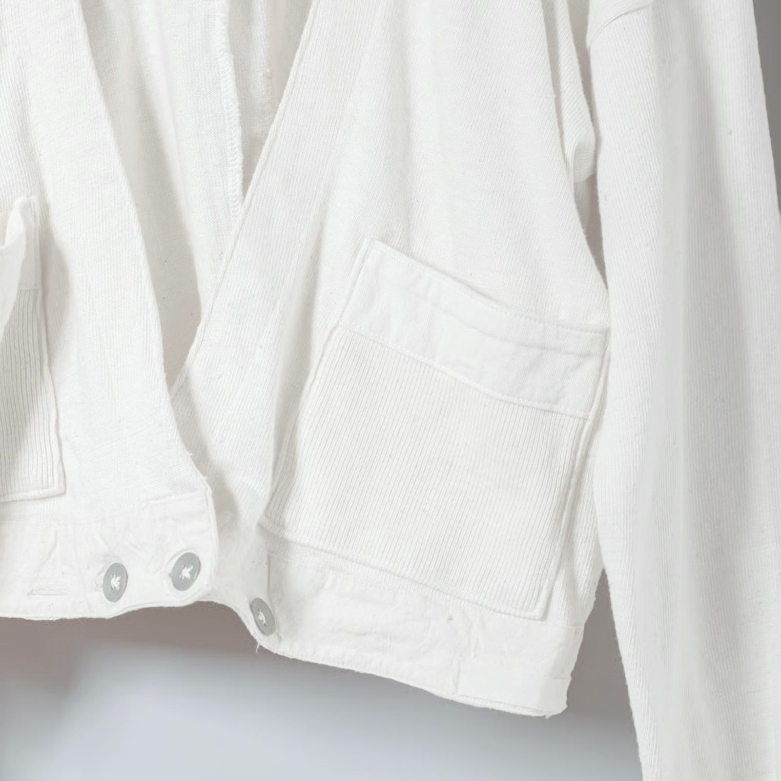ARTE POVERA _ スウェーデンアンダーパンツ リメイク ボレロカーデ ホワイト