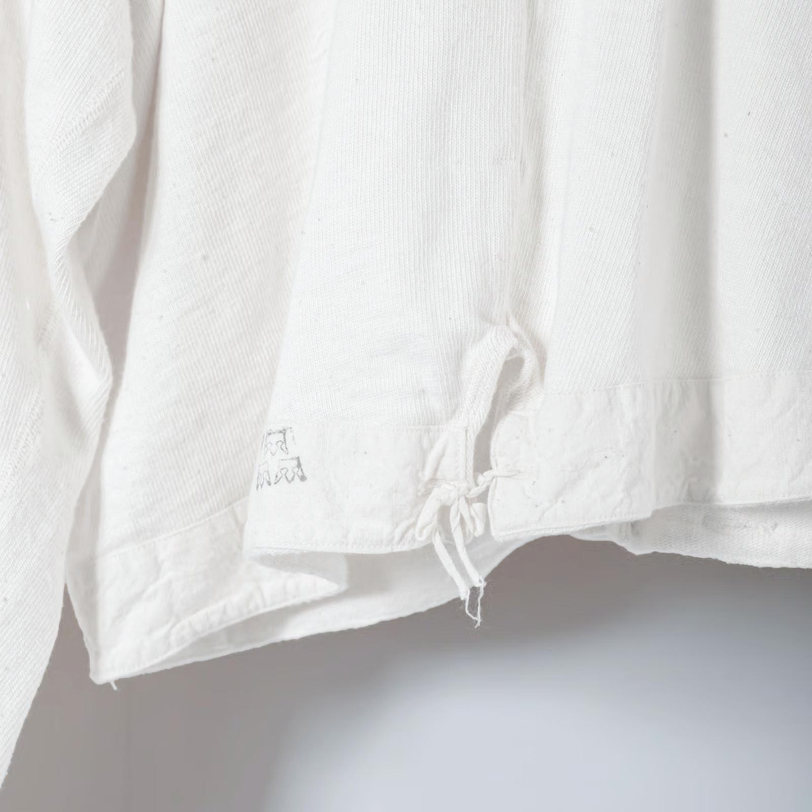 ARTE POVERA _ スウェーデンアンダーパンツ リメイク ボレロカーデ ホワイト