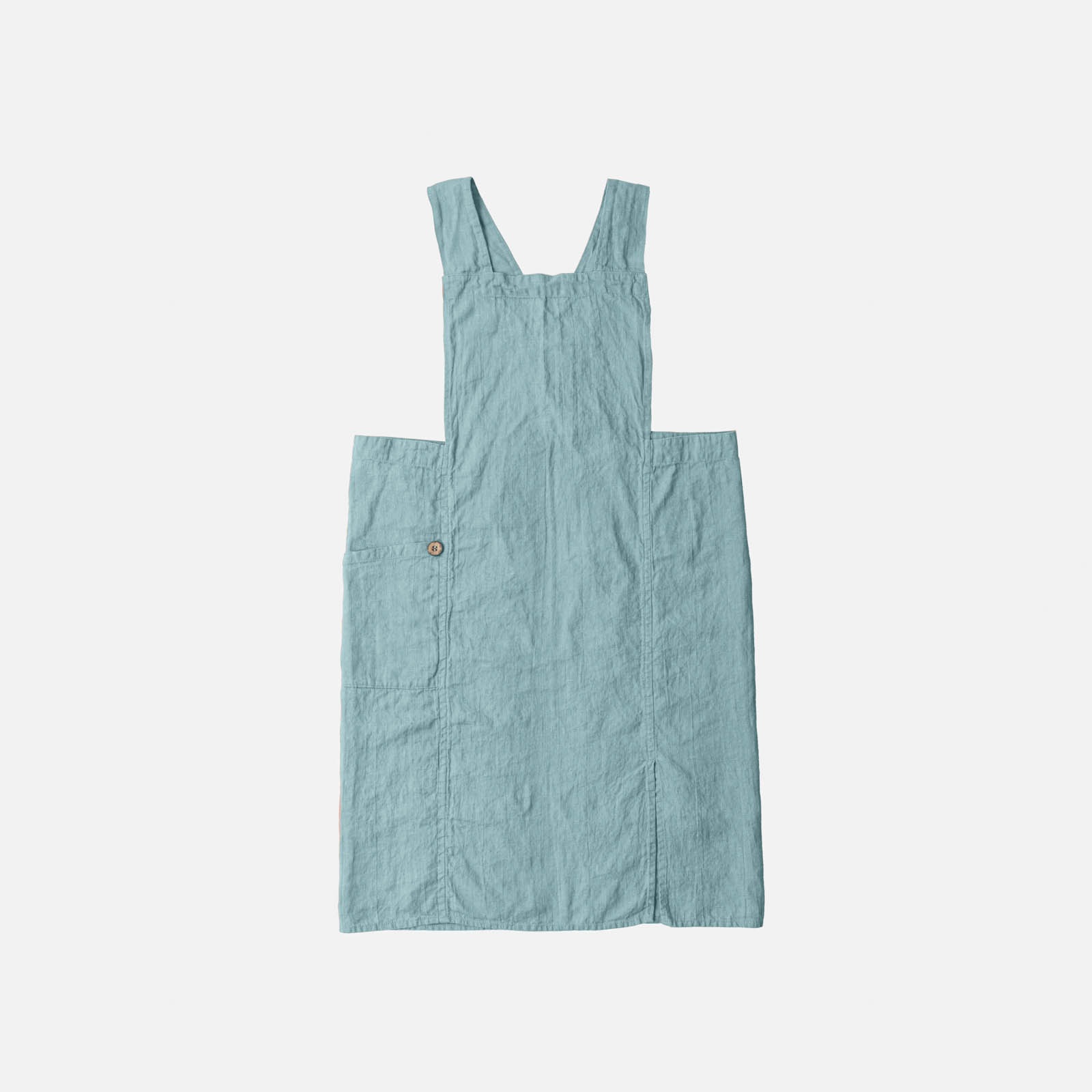 フルエプロン アニタ _  コーラルブルー