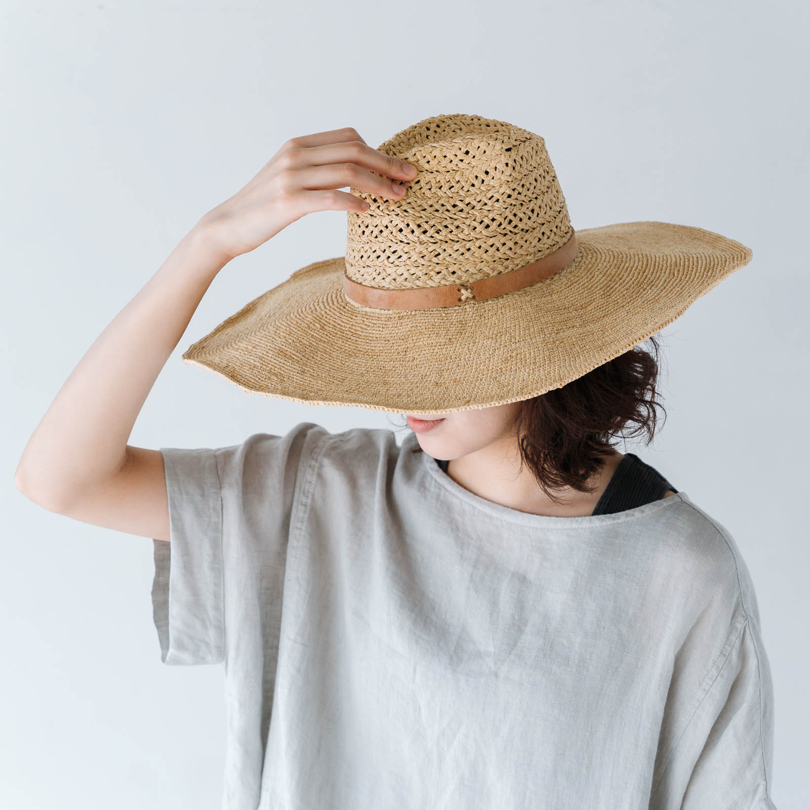 SOARY L ラフィアハット　Natural