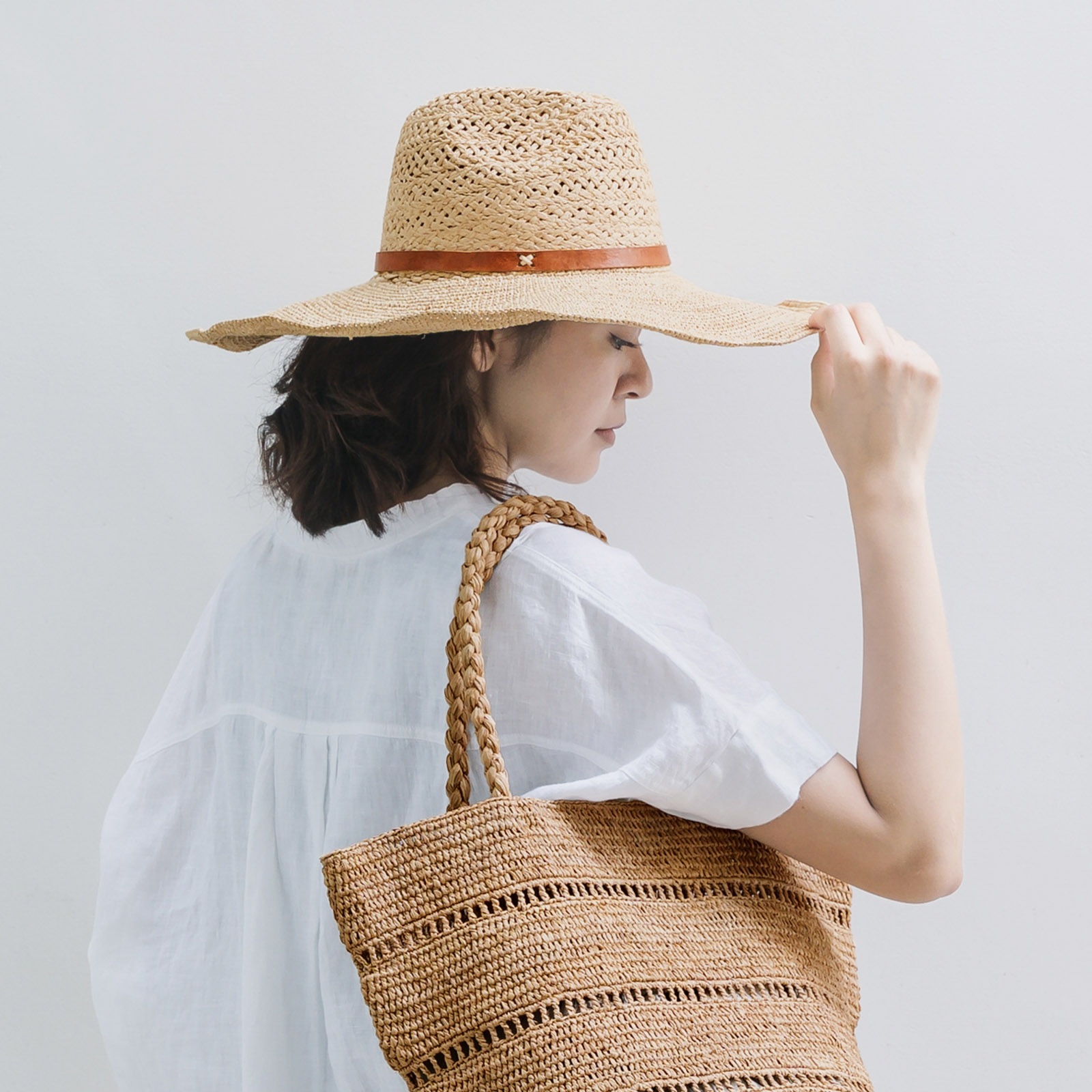 SOARY L ラフィアハット　Natural