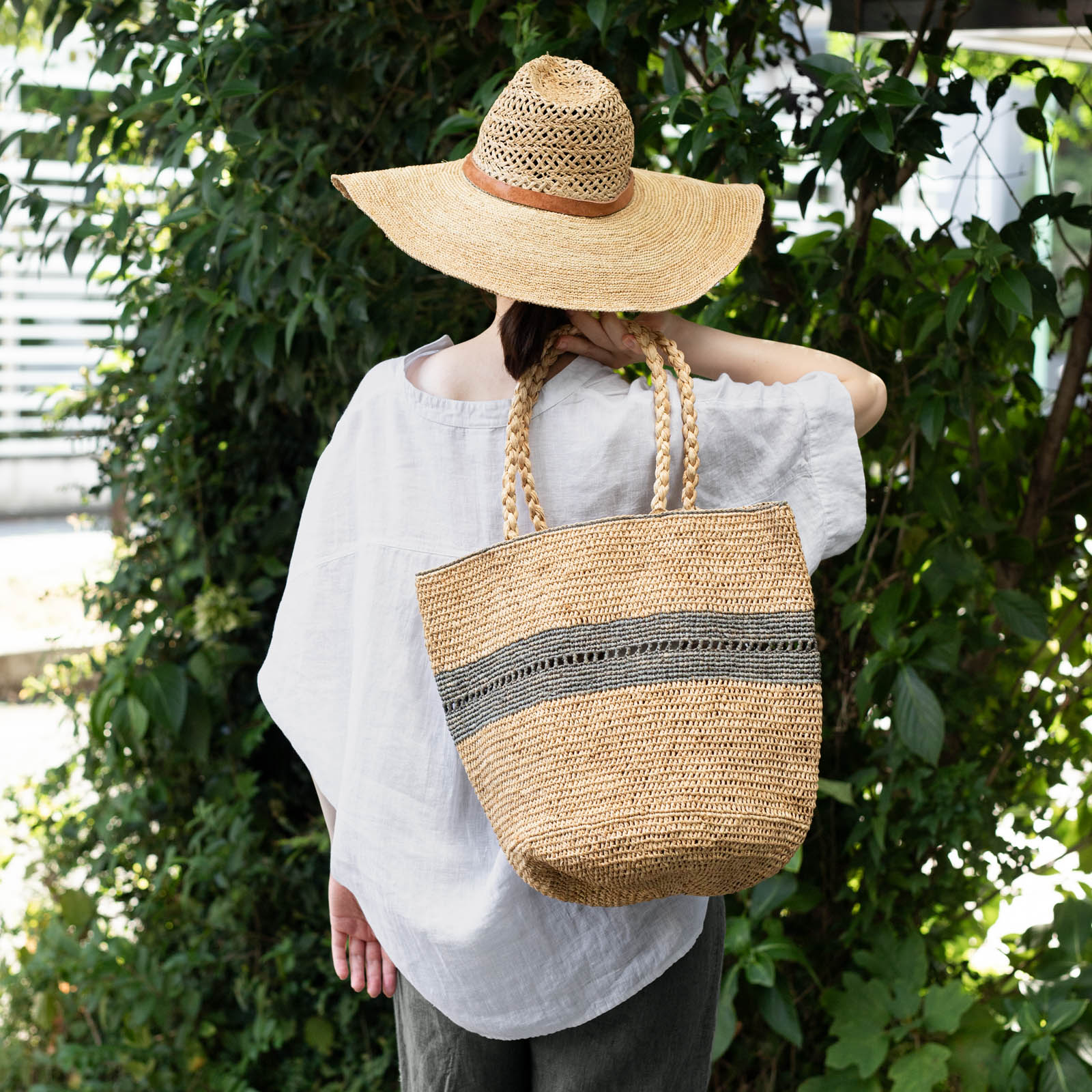 SOARY L ラフィアハット　Natural