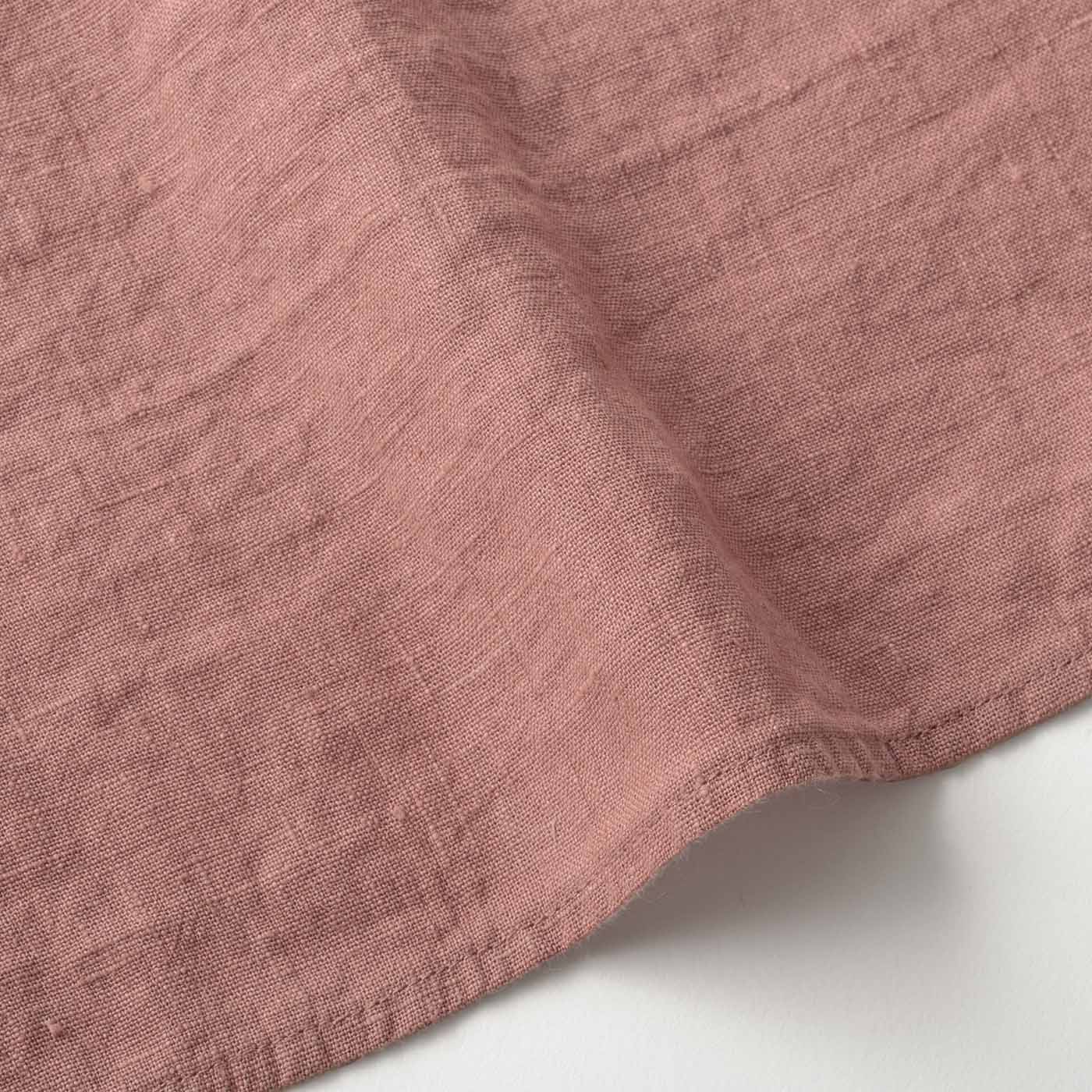 【4/30まで 刺繍無料】 _ フルエプロン マノン _  オールドローズ