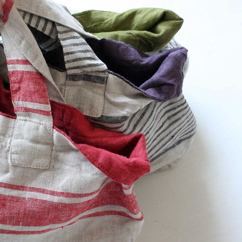 リバーシブルバッグ フロウ _ レッド＆サルビア