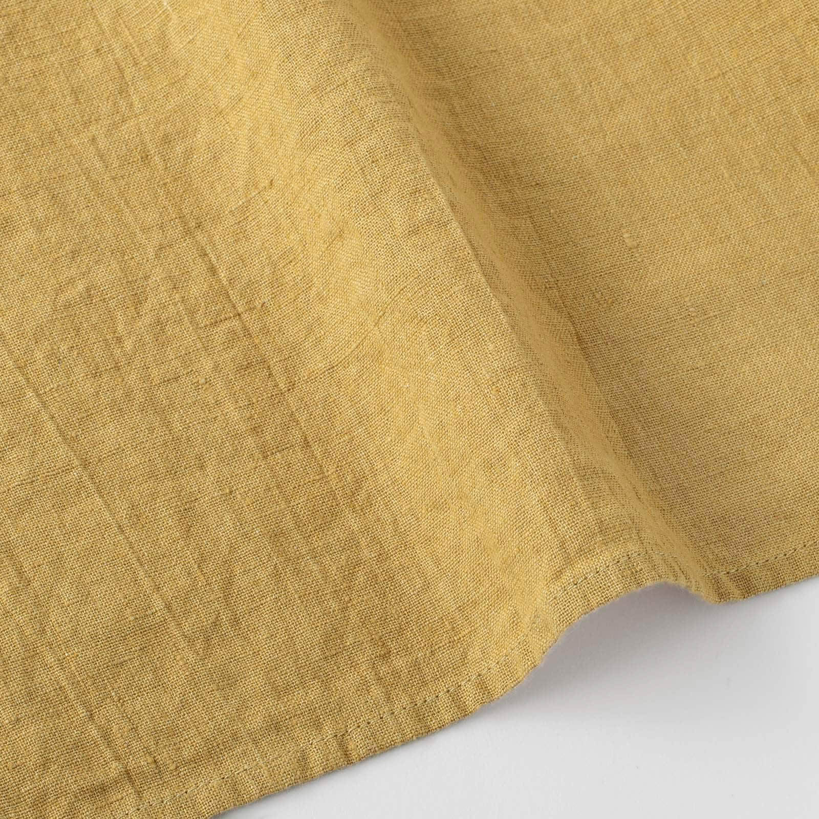 【4/30まで 刺繍無料】 _ フルエプロン マノン _ アンティークイエロー