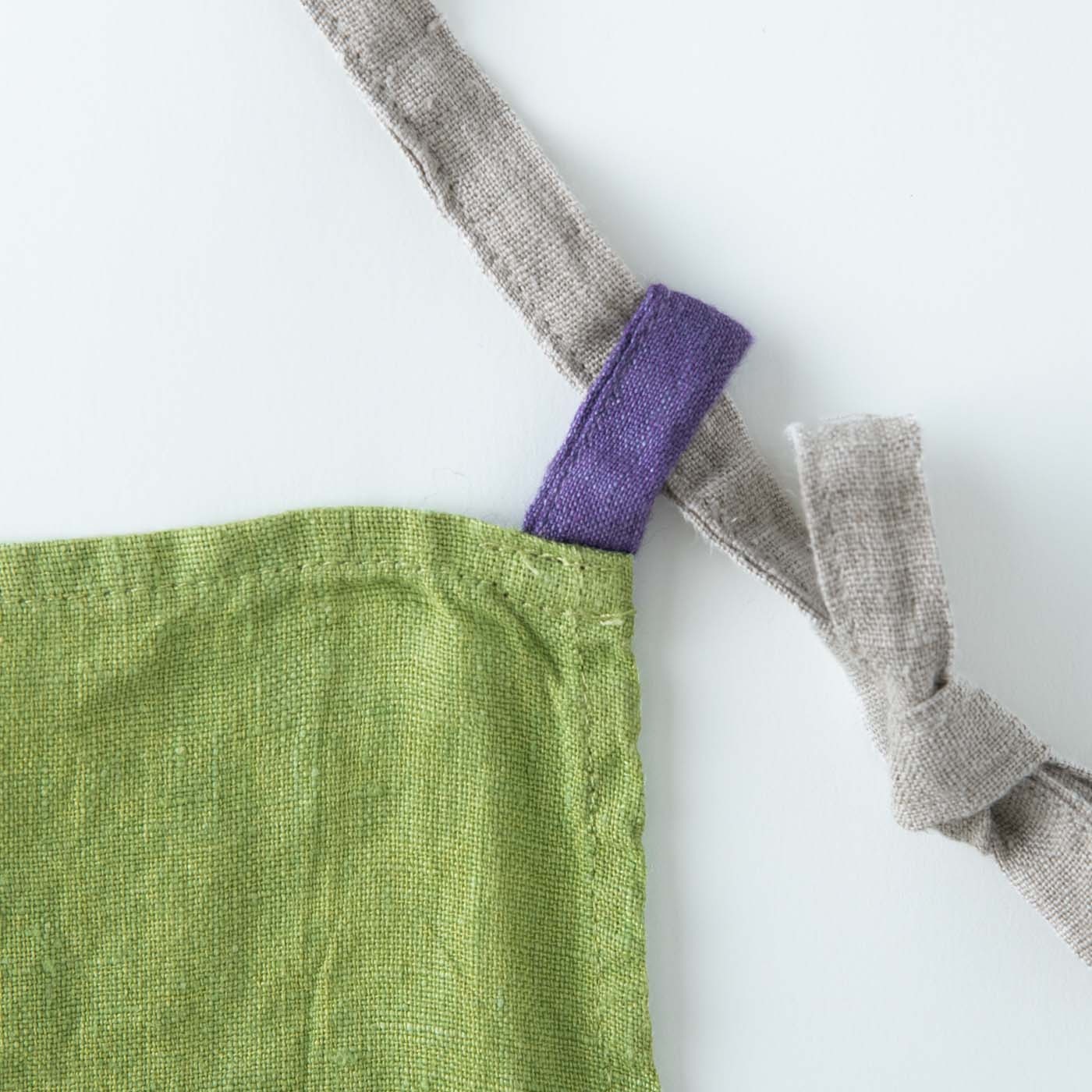 【4/30まで 刺繍無料】 _ フルエプロン マノン _ レタスグリーン