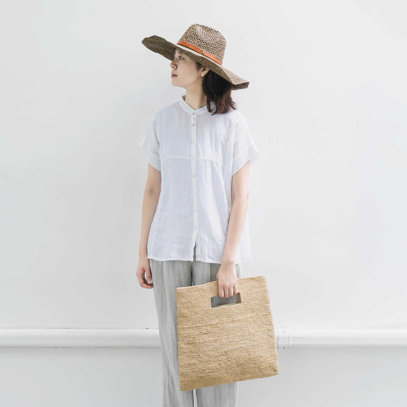HADRIEN ラフィアバッグ　 Natural