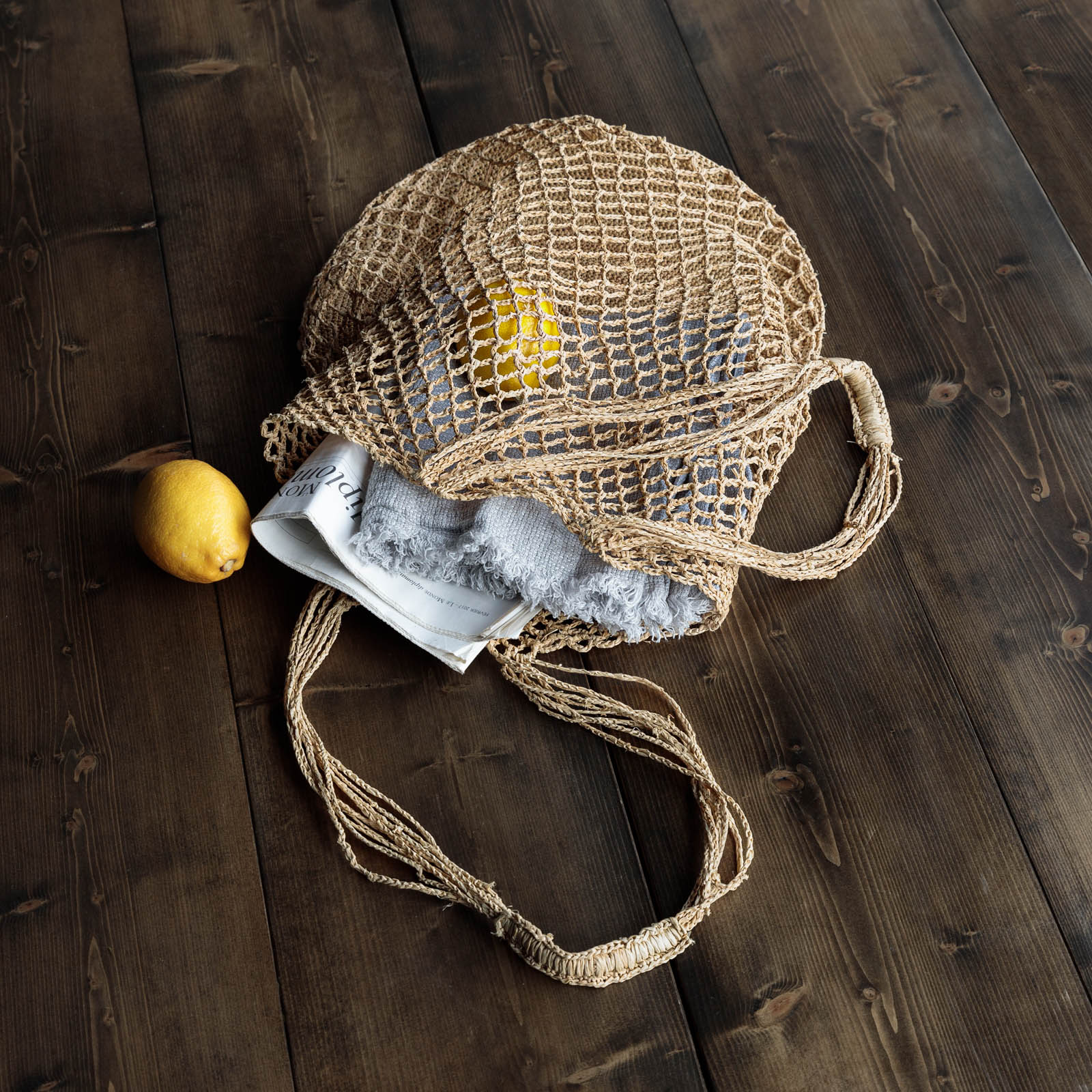 HOLLY ラフィアバッグ Natural