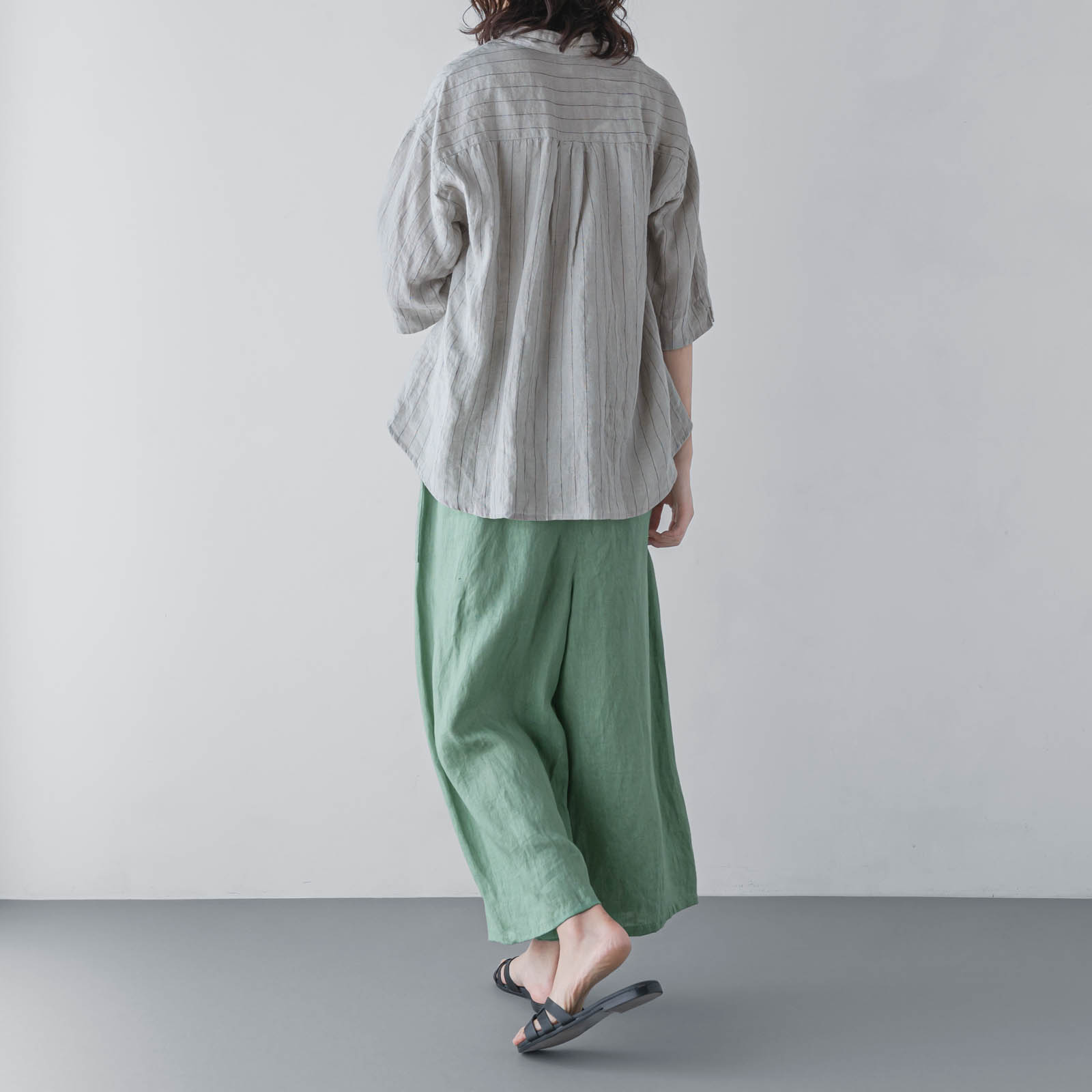 E54-11　七分袖ブラウス _ ブラン _ [受注生産]