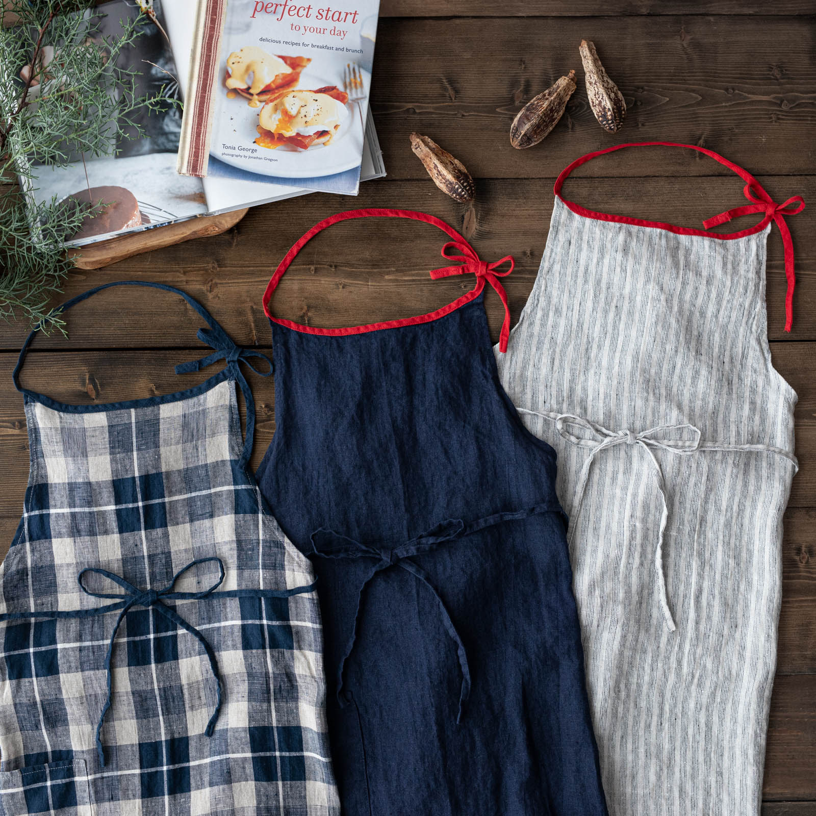 フルエプロン ミラ _ パルセル・ダークブルー