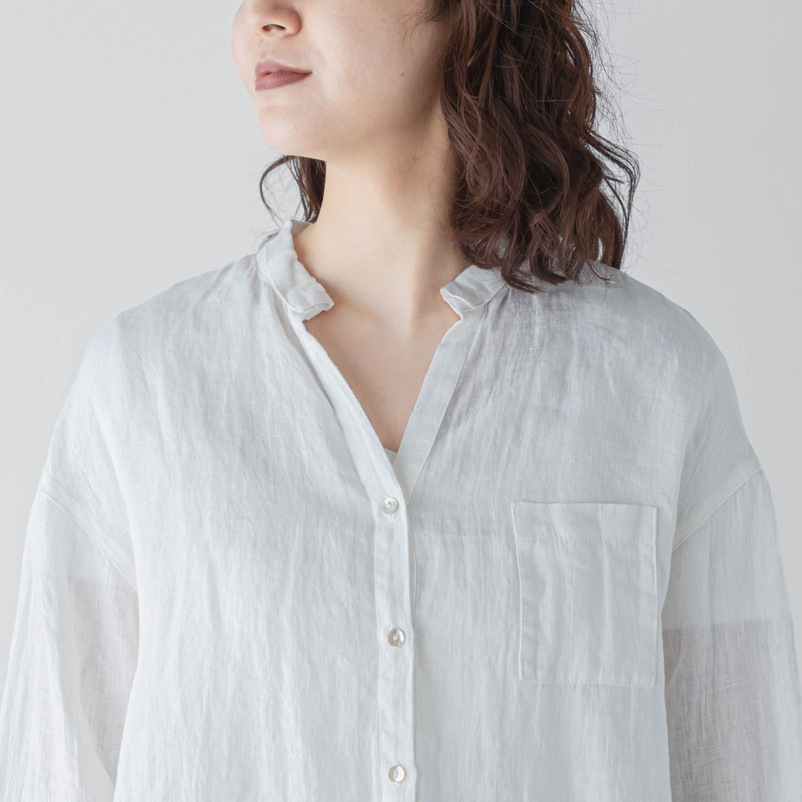 E54-11　七分袖ブラウス _ ヴィルガ・サンドル _ [受注生産]