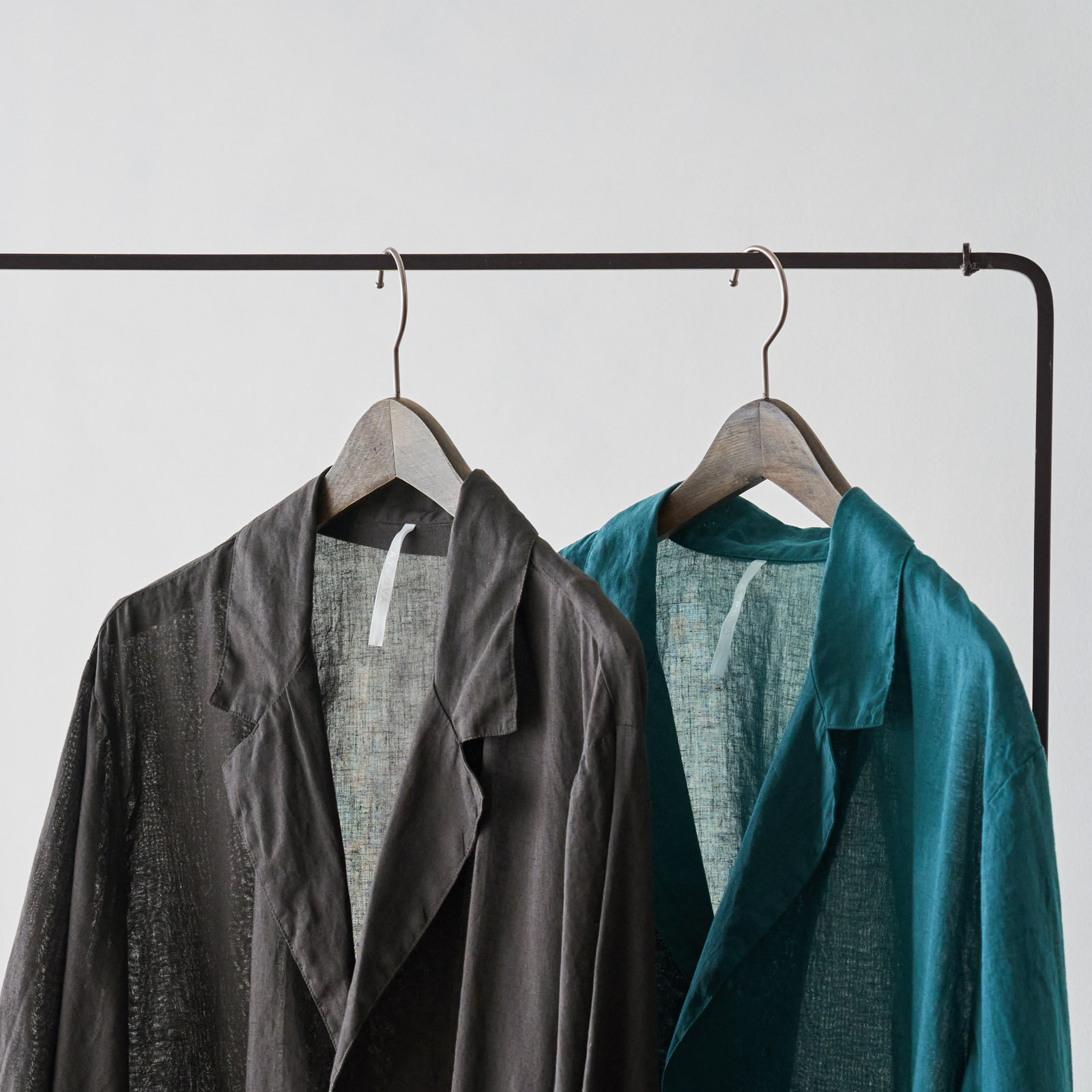 ARTE POVERA _ リネンコットン シャツジャケット _ ターコイズ